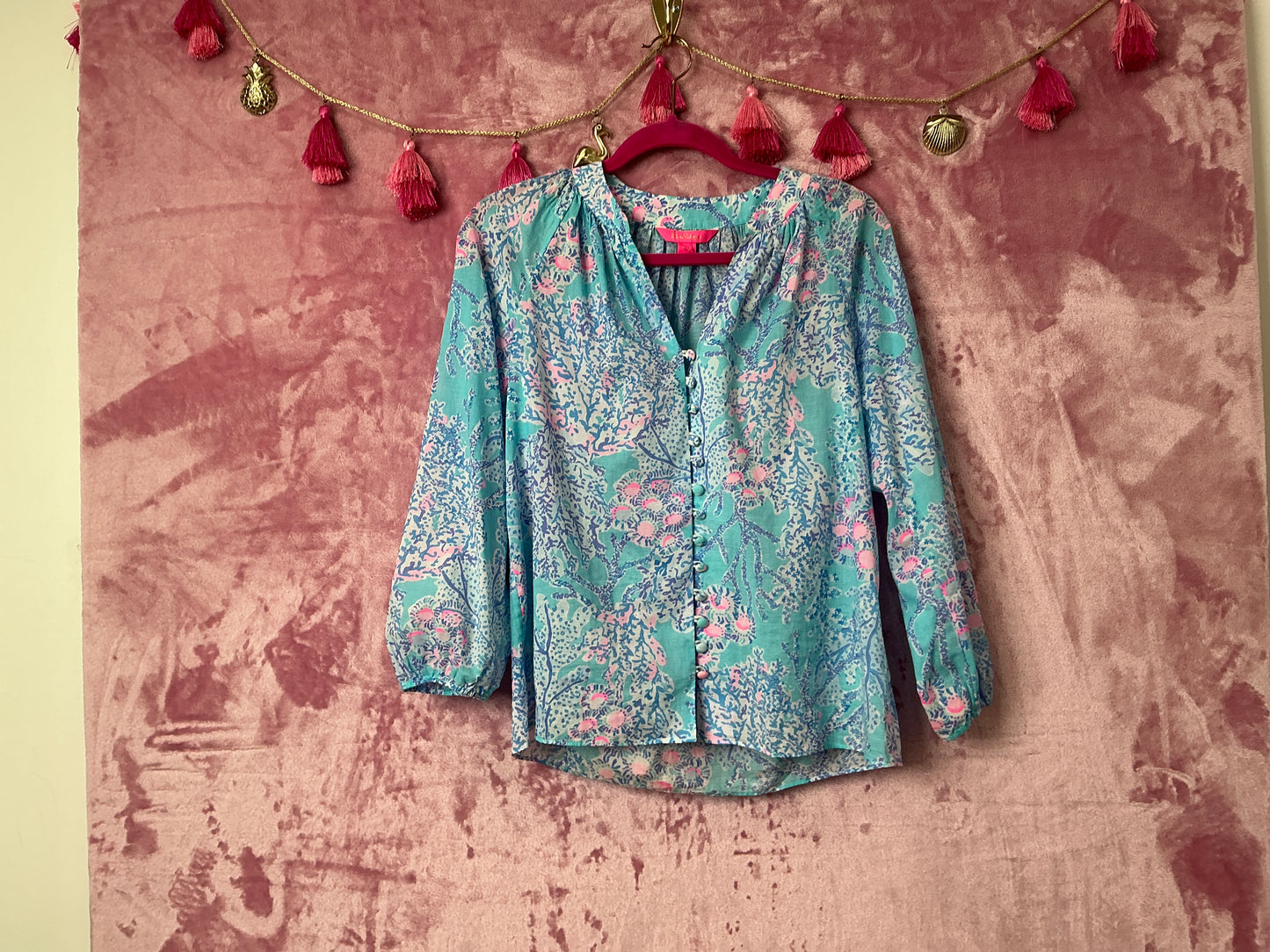 Lilly Pulitzer Long Sleeve Top - Size XS