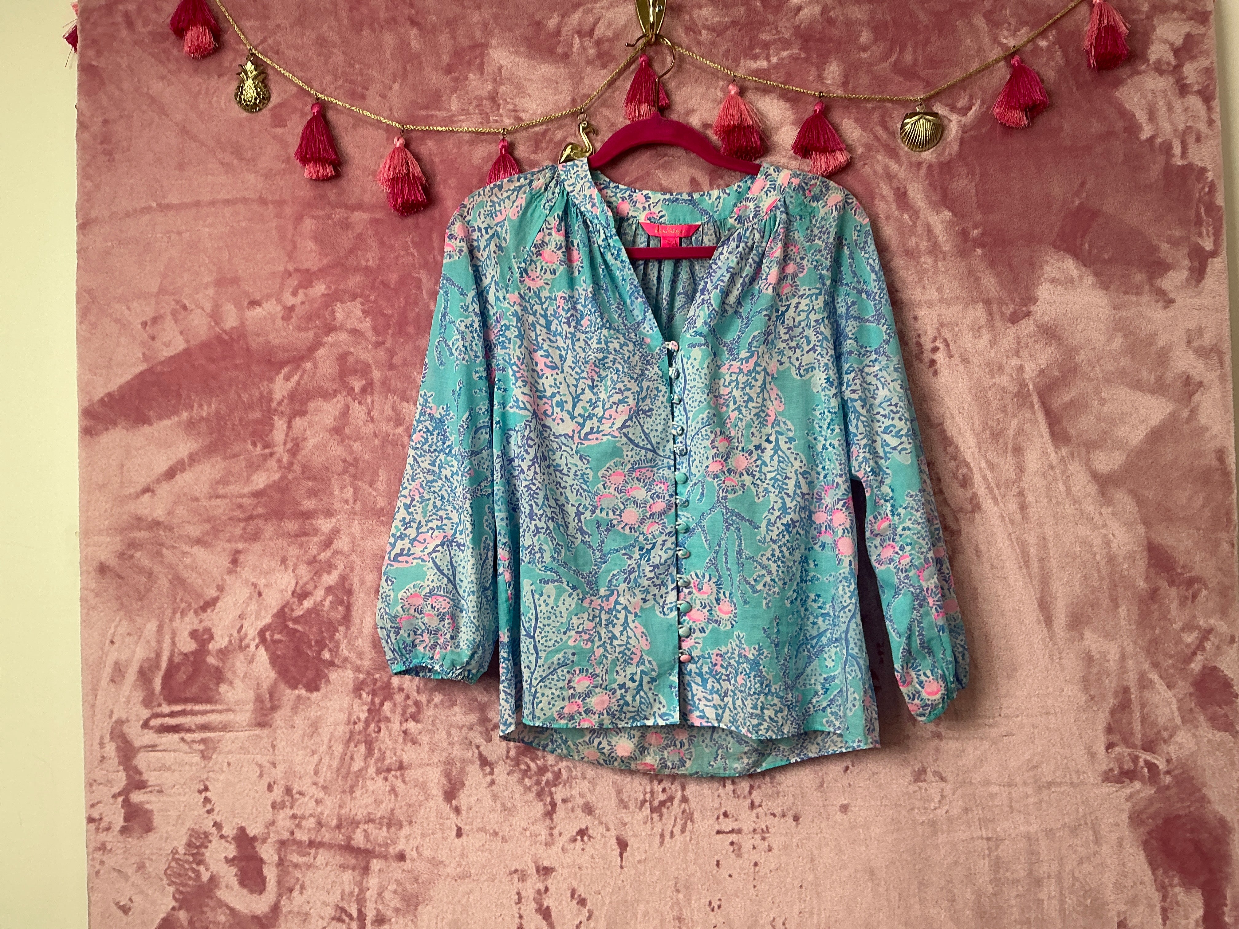 Lilly Pulitzer Long Sleeve Top - Size XS