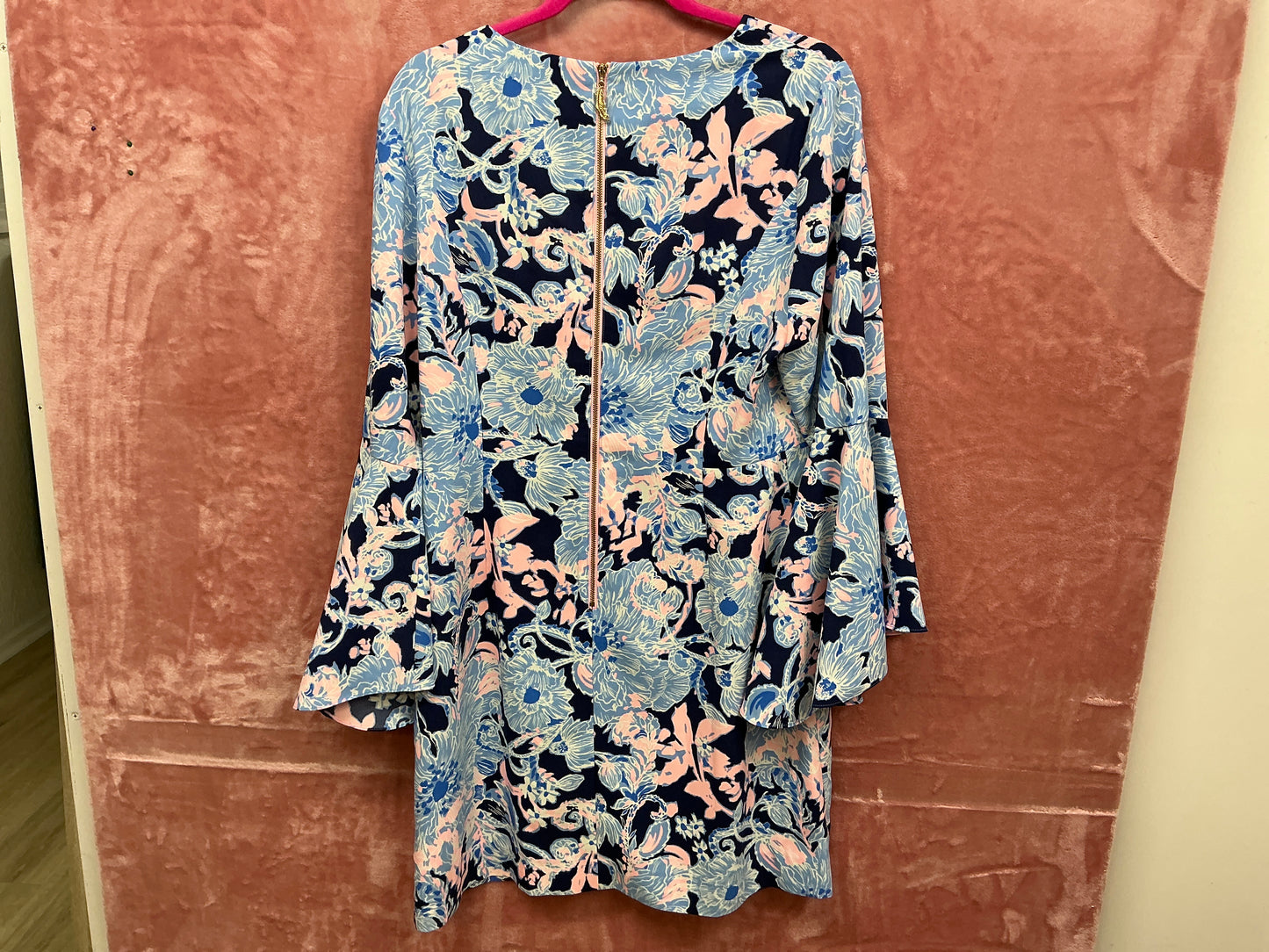 Lilly Pulitzer Kayla Stretch Dress NWT, Bright Navy, Amore Please Size 12