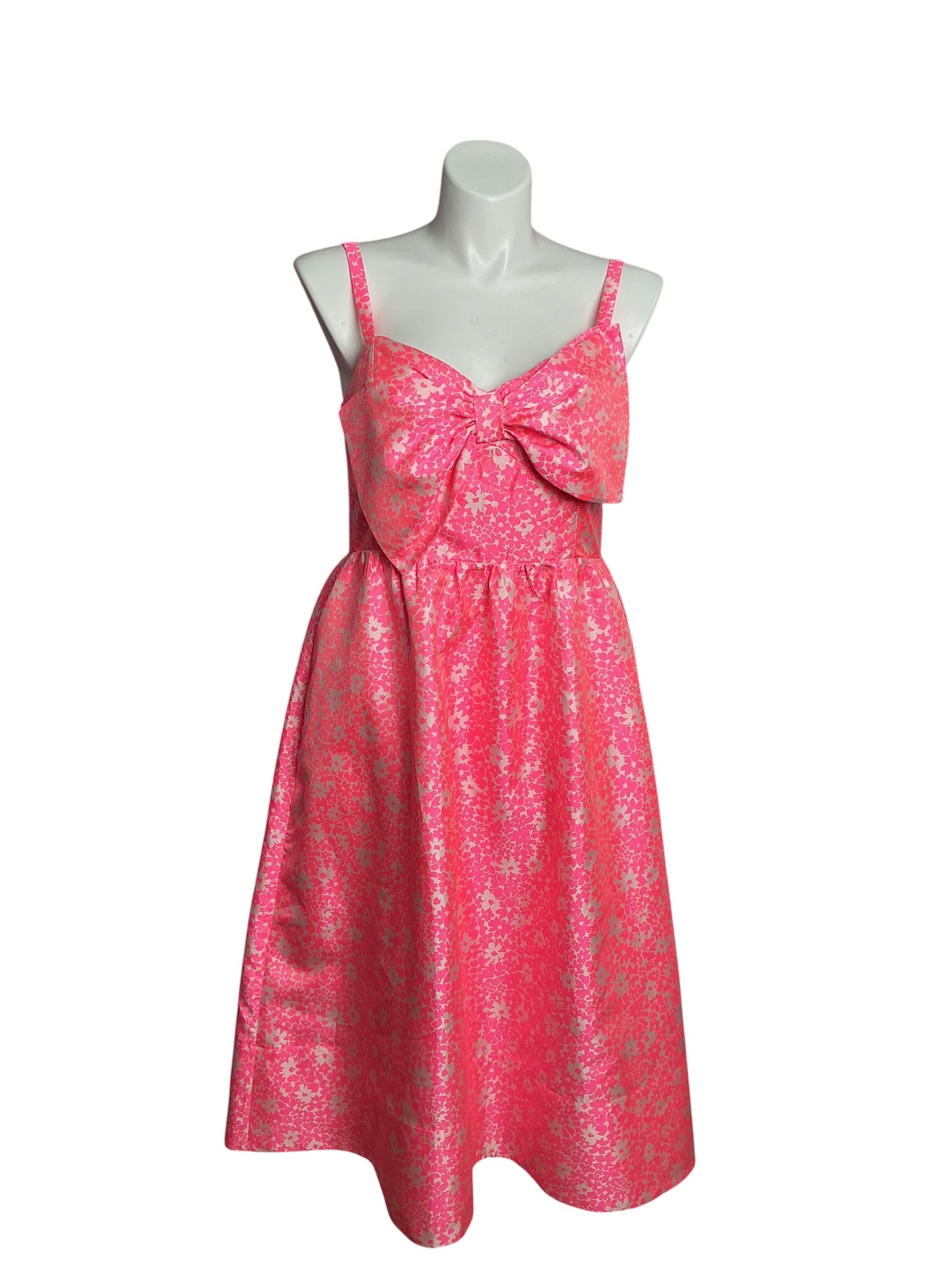Lilly Pulitzer- NWT Ellara Jaquard Midi Dress Roxy Pink Baby Blues Size 14