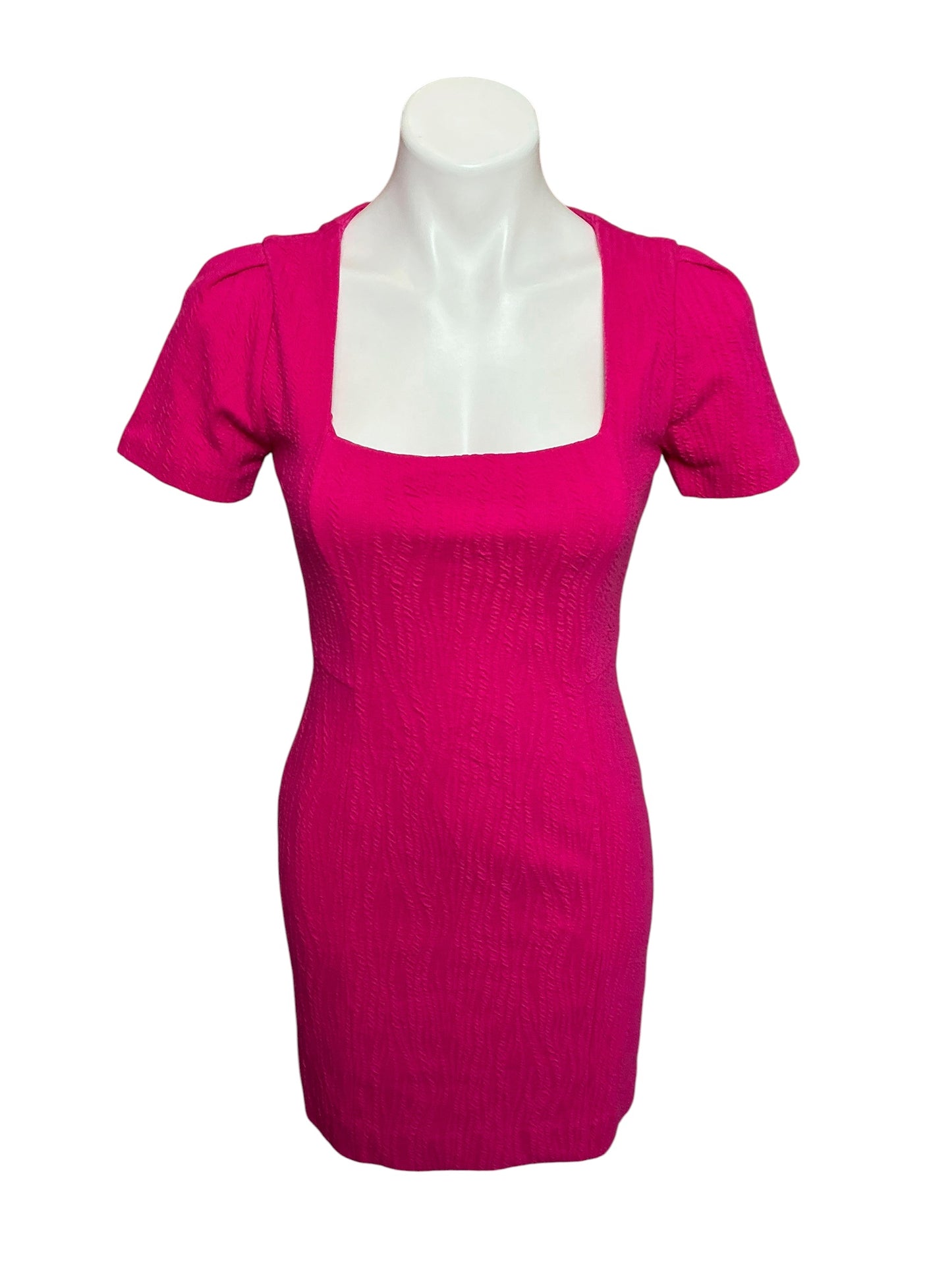 Lilly Pulitzer Brinley Stretch Shift Dress Mystique Pink Wavy Knit Jacquard - Size XS