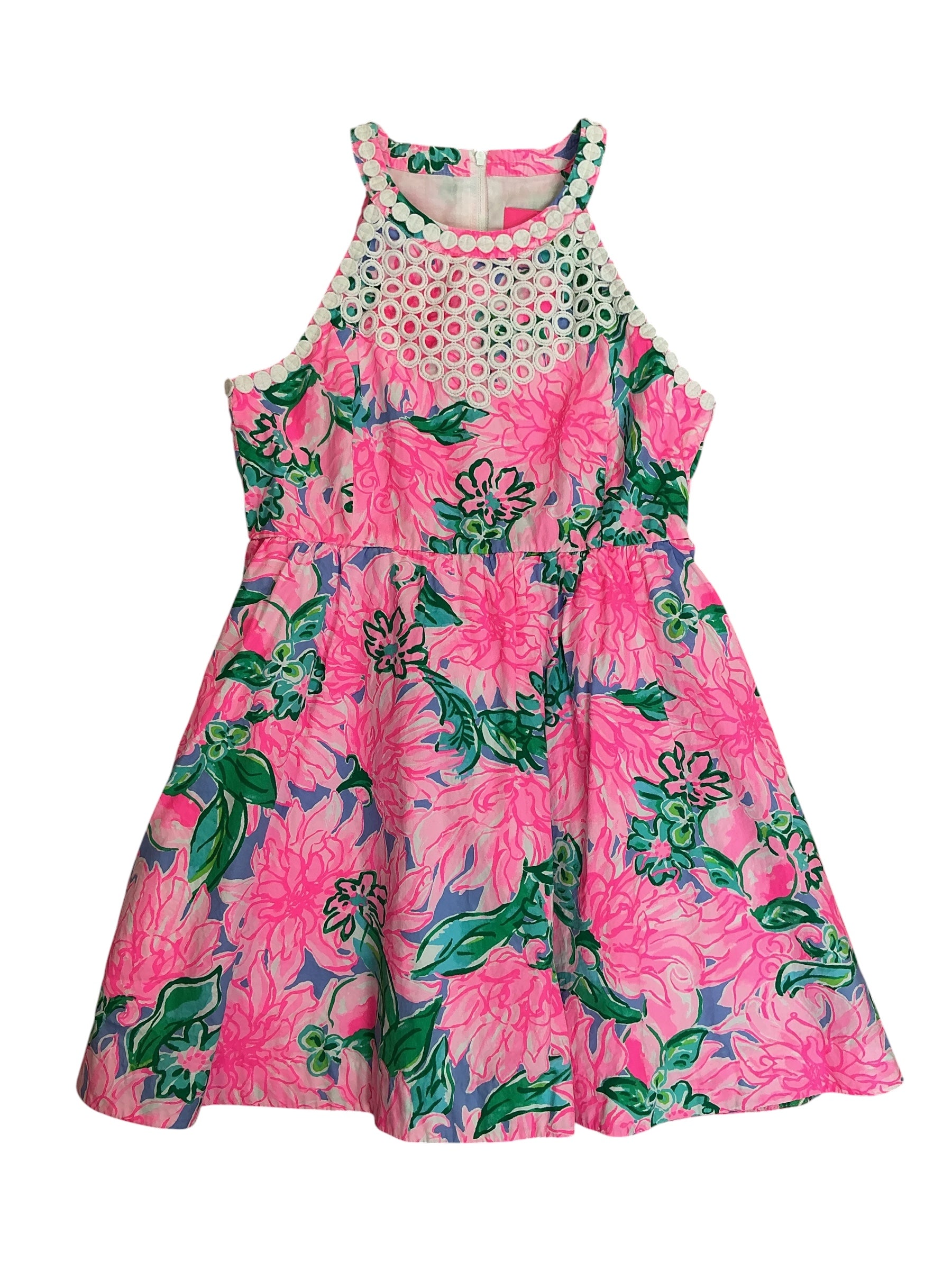 Lilly Pulitzer Kids Girls Kinley Dress Totally Blossom - Size 10