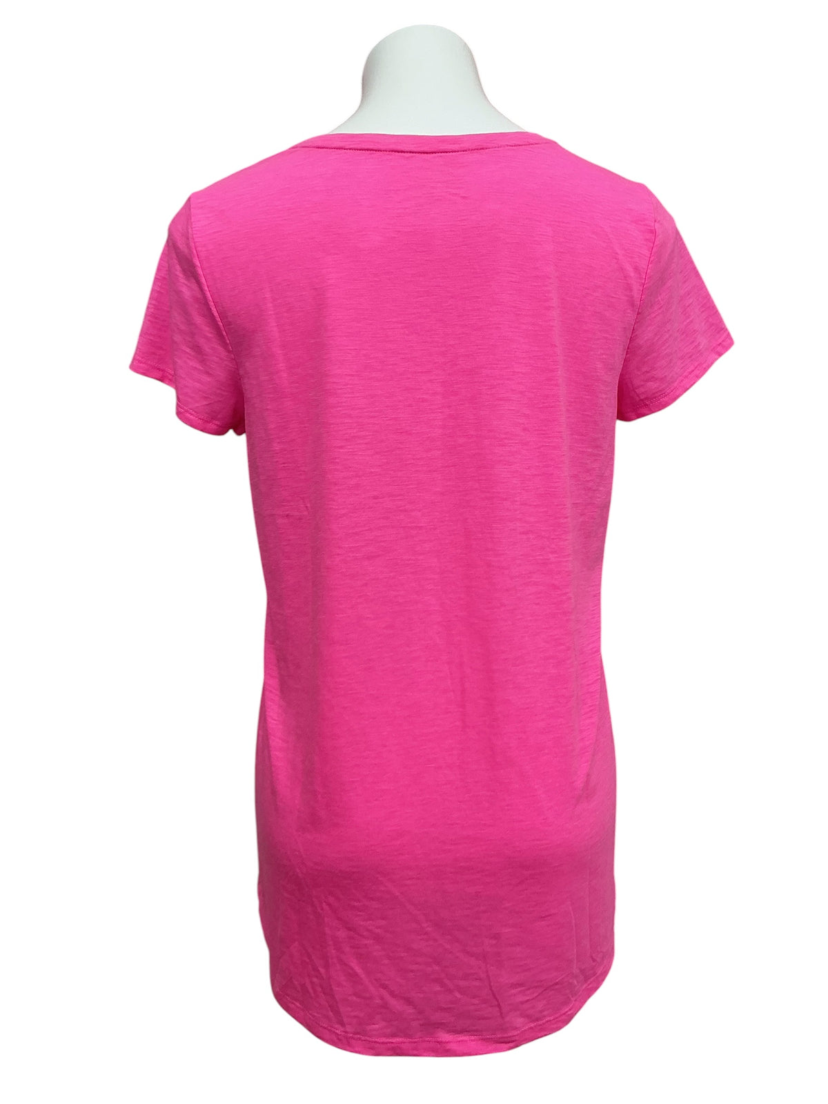 Lilly Pulitzer Etta Scoop Neck Top Plumeria Pink - Size M