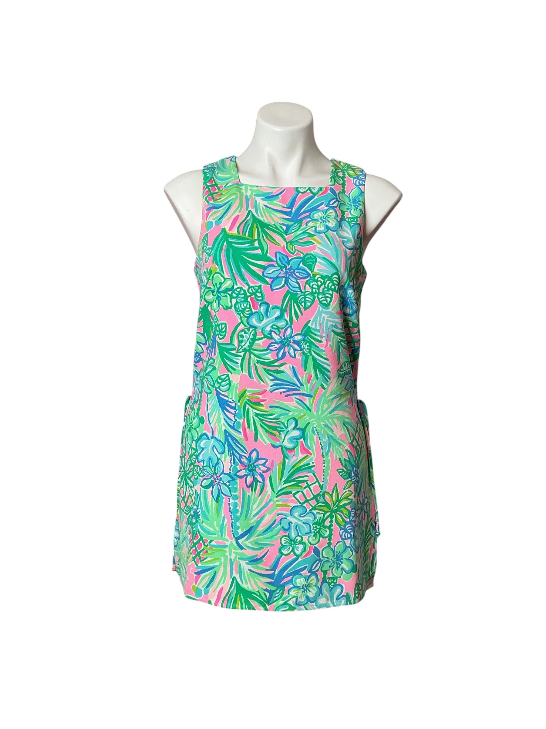 Lilly Pulitzer Donna Romper Pelican Pink Coconut Row - Size 4