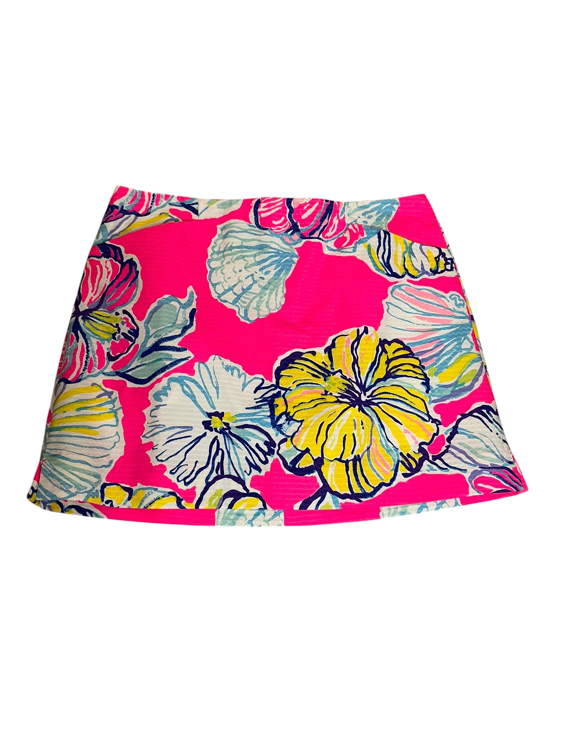 Lilly Pulitzer NWT Marigold Skort Kir Royal Pink Swept By The Tides - Size 12