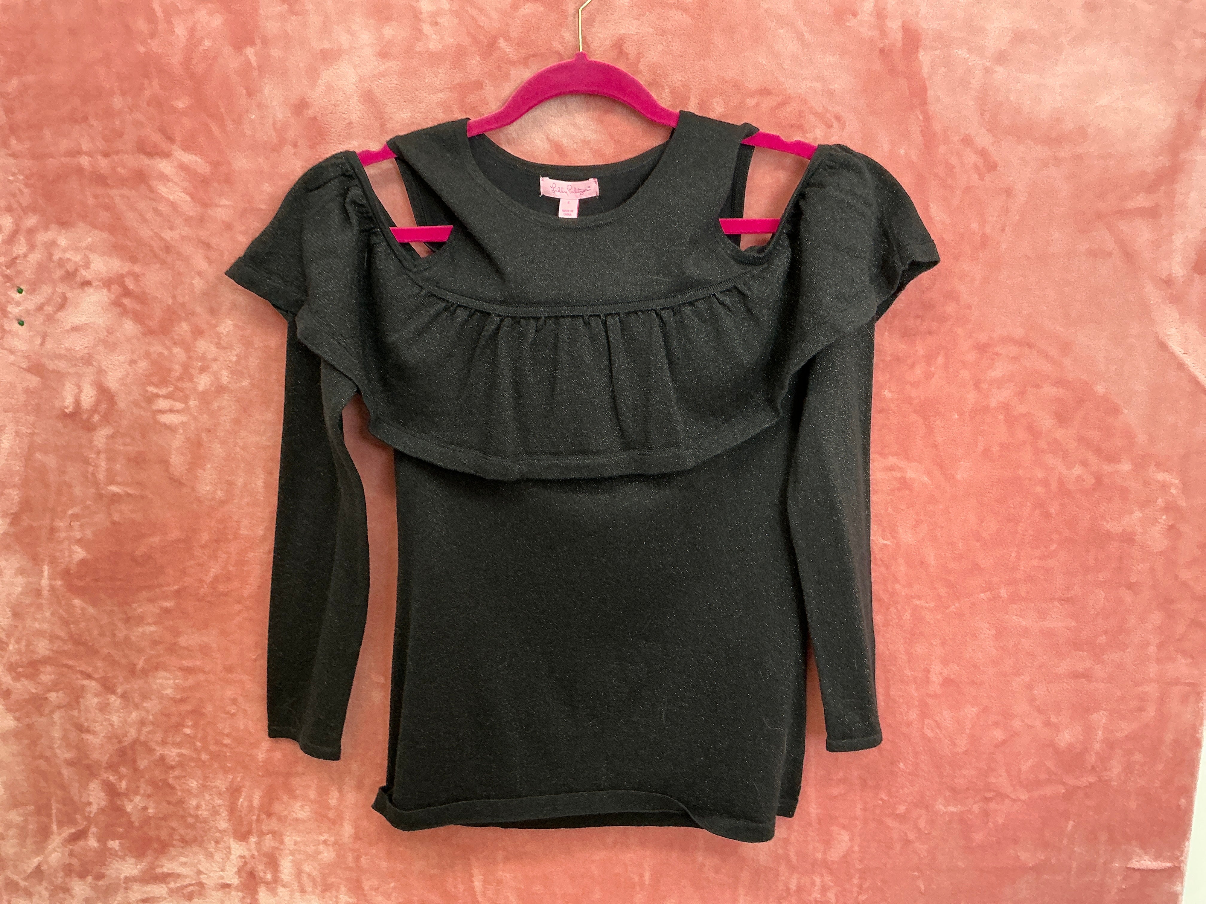 Lilly Pulitzer Burke Sweater NWT, Onyx Metallic Size S