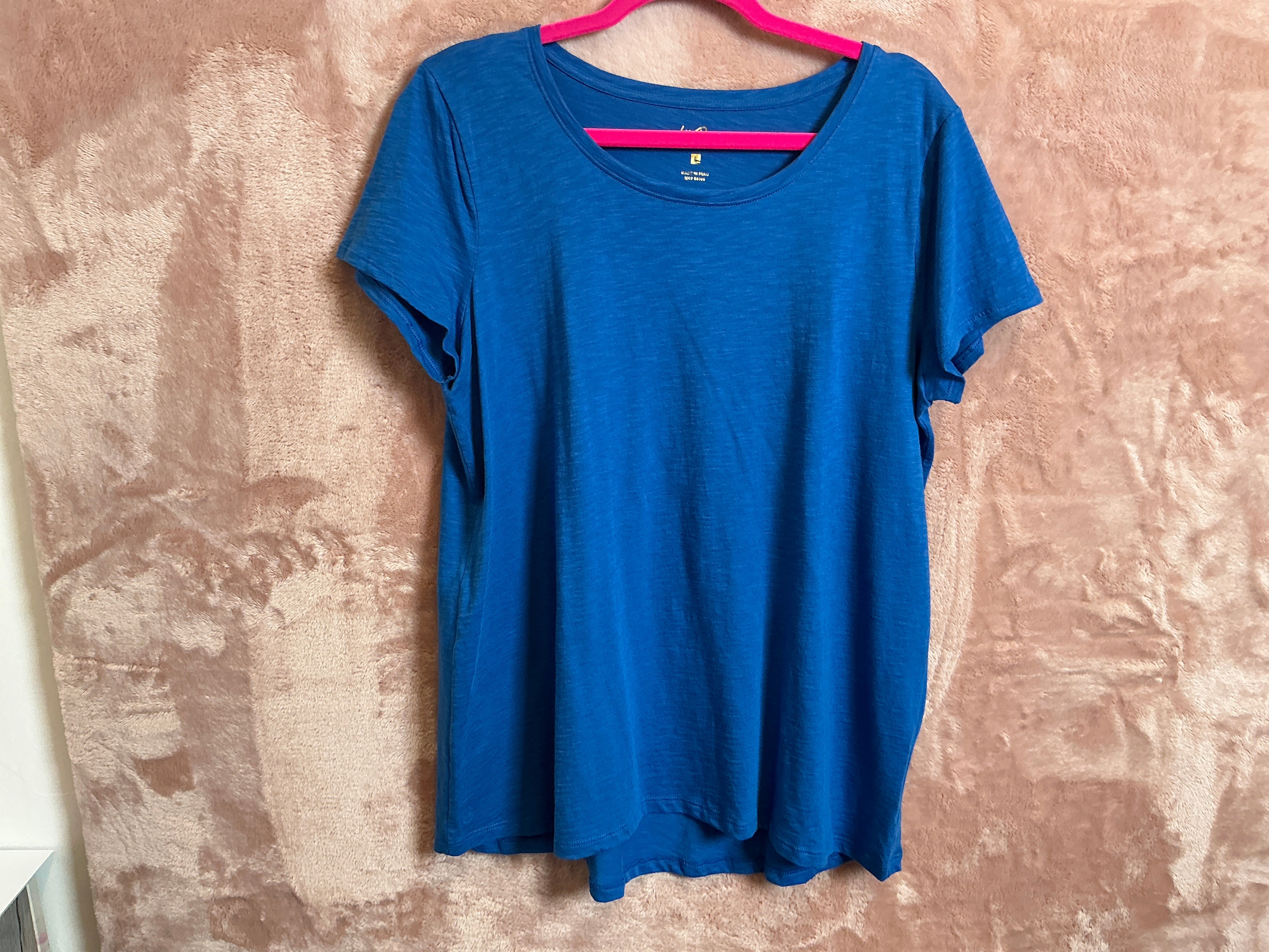 Lilly Pulitzer Top NWT - Etta Scoop Neck - Barton Blue - Size L