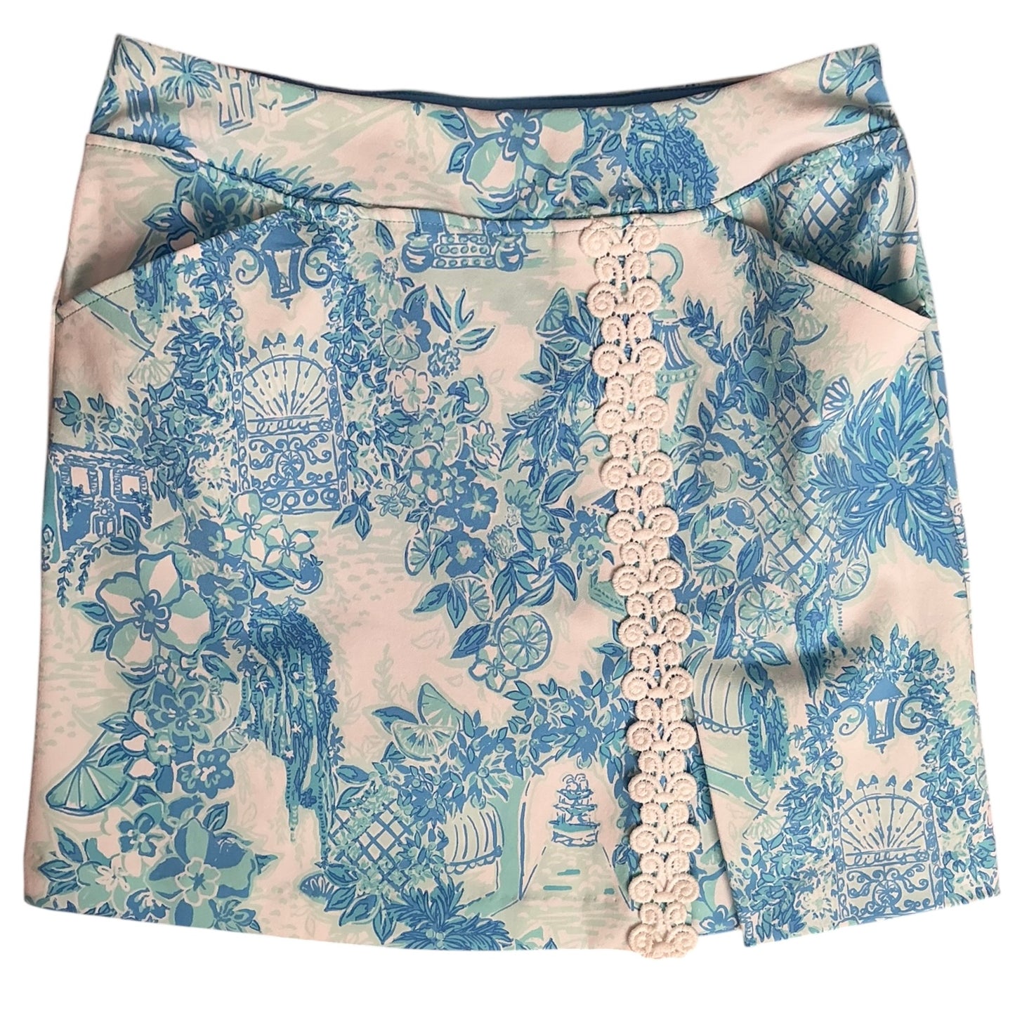 Lilly Pulitzer Luxletic Daphne Skort Toile Me About It - Size 4