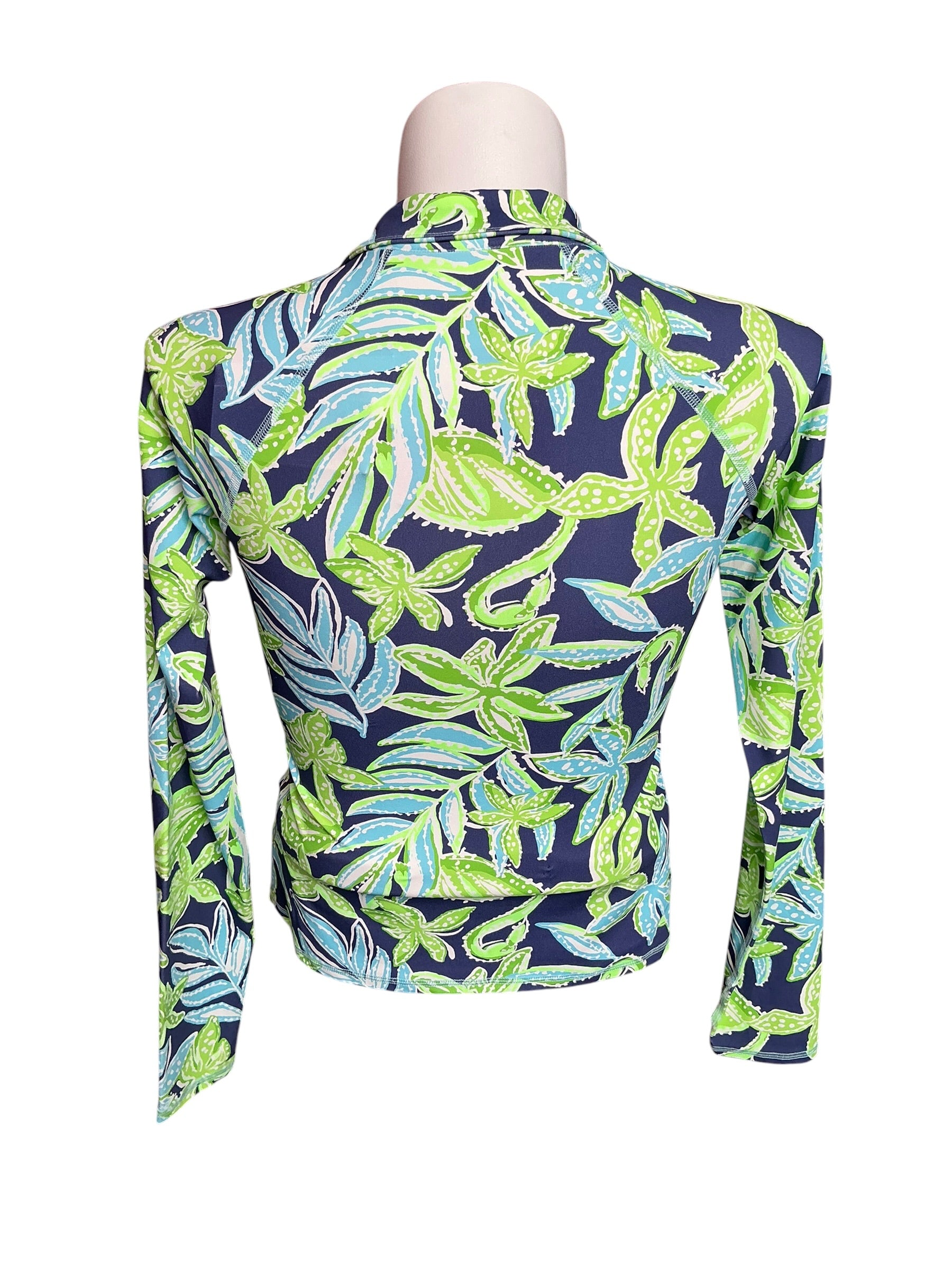 Lilly Pulitzer NWT Breaker Jacker UPF 50+ Sapphire Pool Tropical Tango - Size S