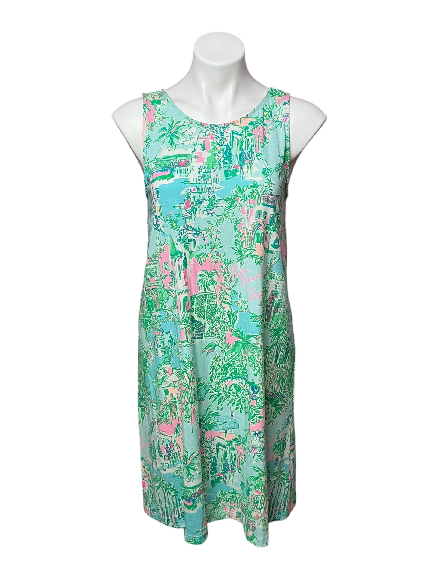 Lilly Pulitzer Kristen Swing Dress Lilly Loves Palm Beach - Size M