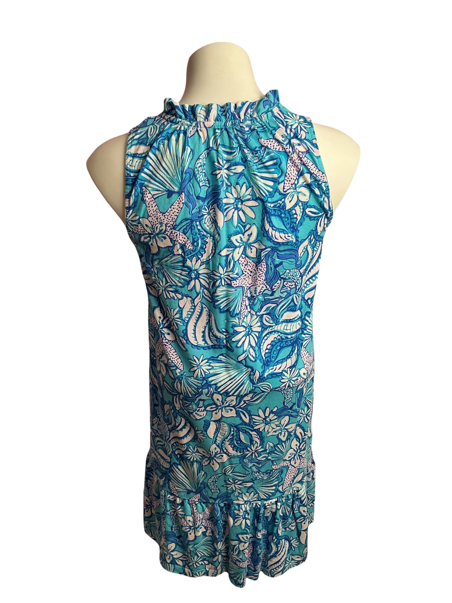 Lilly Pulitzer- Malone Swing Dress Amalfi Blue Sound The Sirens Size S