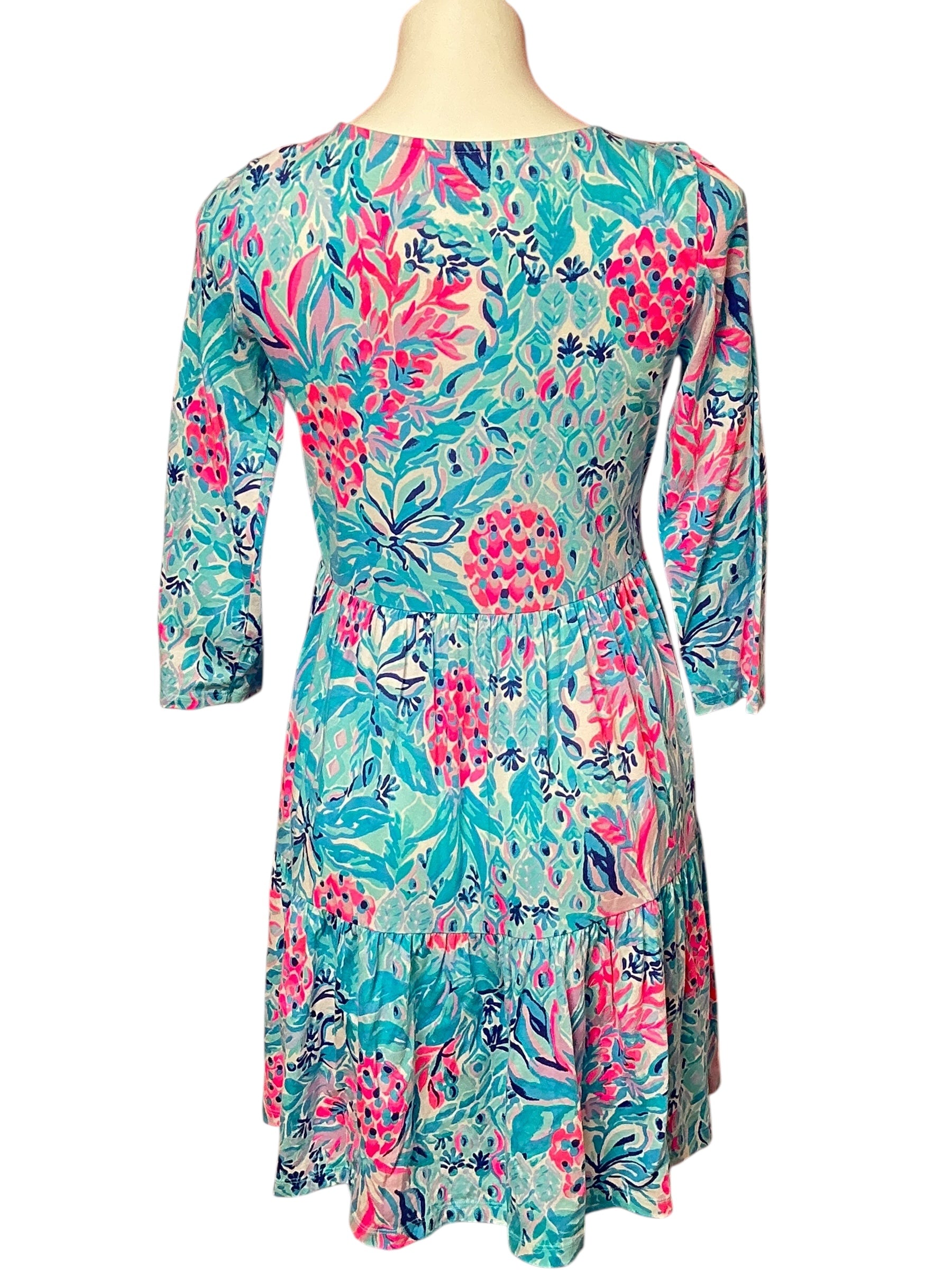 Lilly Pulitzer Geanna Swing Dress - Zanzibar Blue Party Princess - Size S