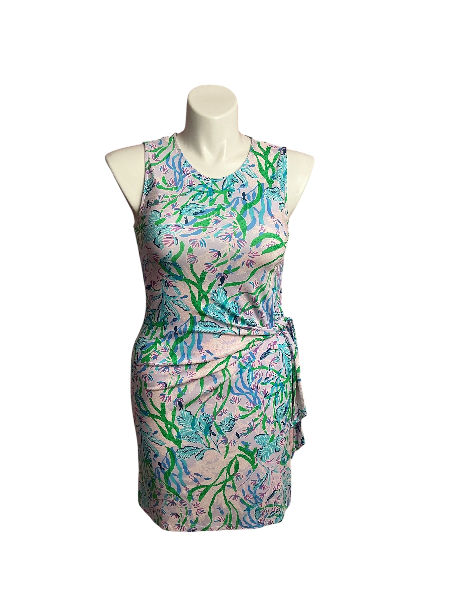 Lilly Pulitzer- Bryson Sleeveless Dress Multi Seacret Escape Size M