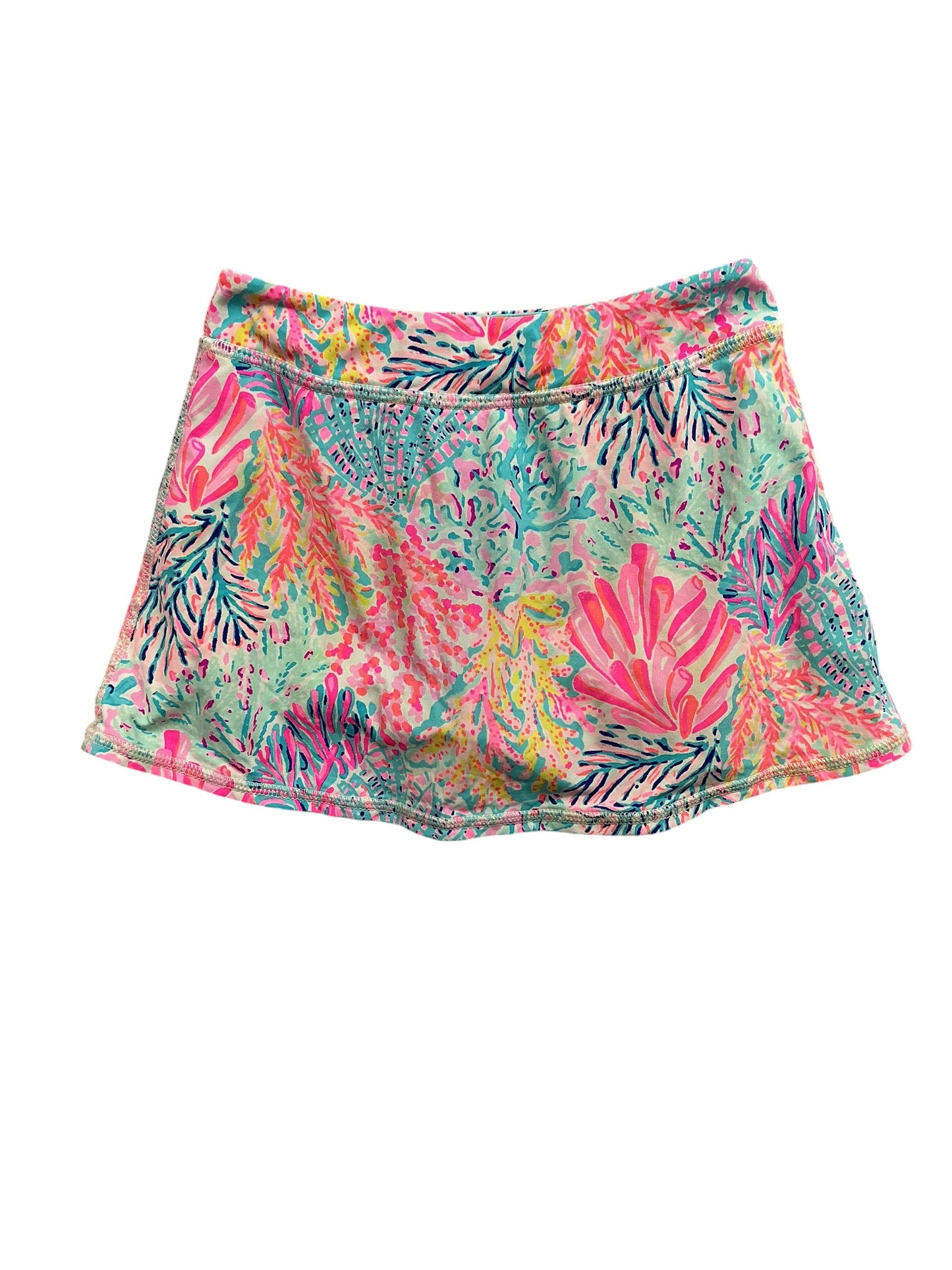 Lilly Pulitzer Kids Girls Luxletic Mini Aila Skort Splashdance - Size S