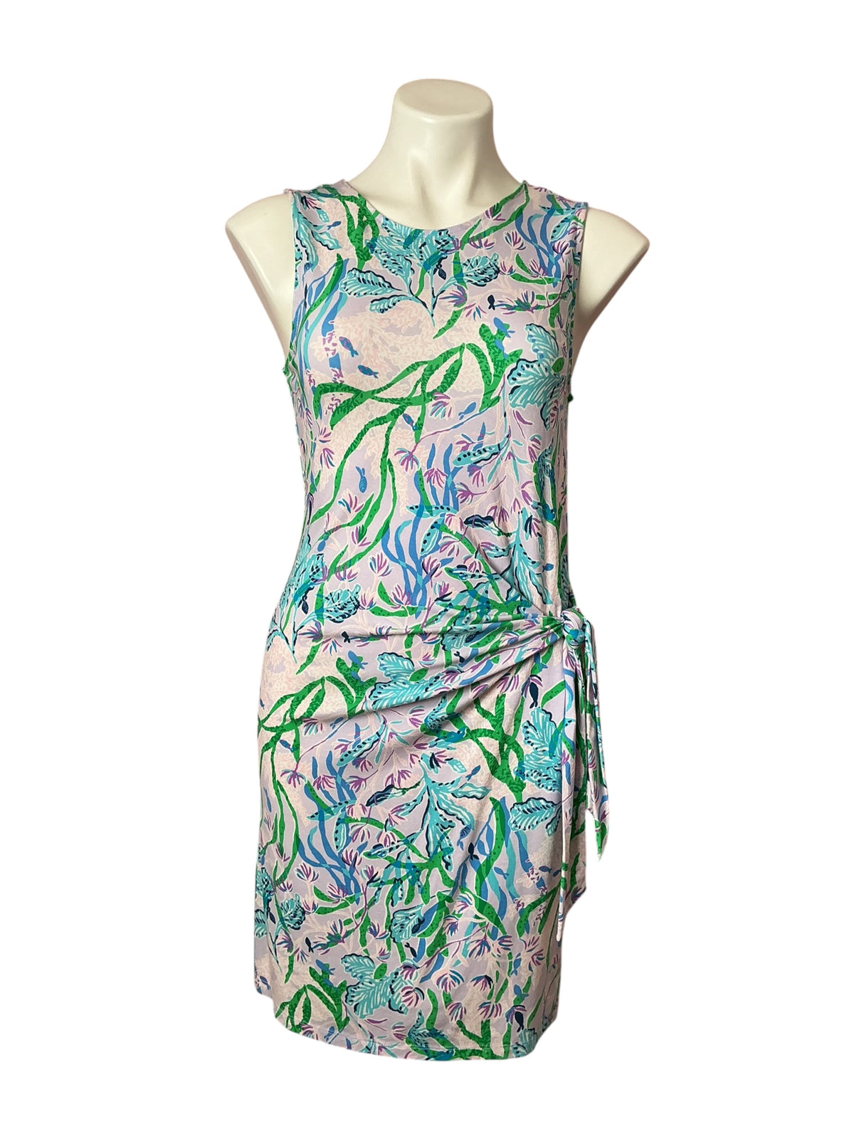 Lilly Pulitzer Bryson Sleeveless Dress Multi Seacret Escape - Size S