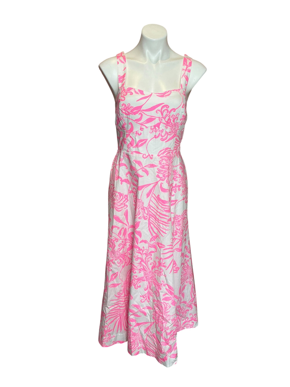 Lilly Pulitzer Maella Midi Dress Rousseau Pink Glisten In The Sun - Size 10