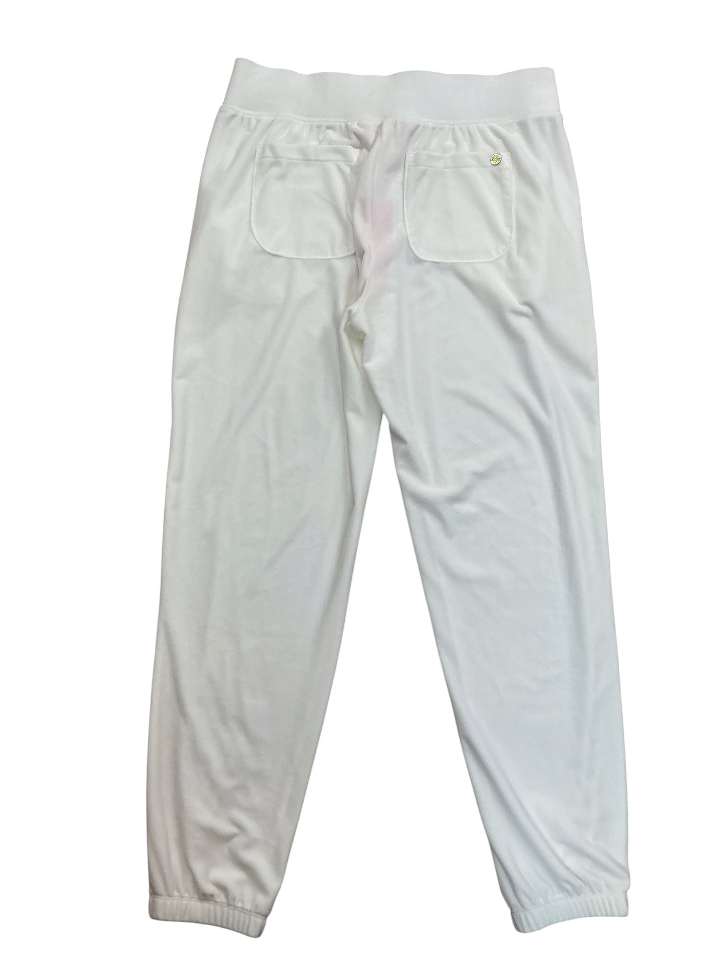 Lilly Pulitzer NWT Mallie Velour Pants Coconut White - Size M