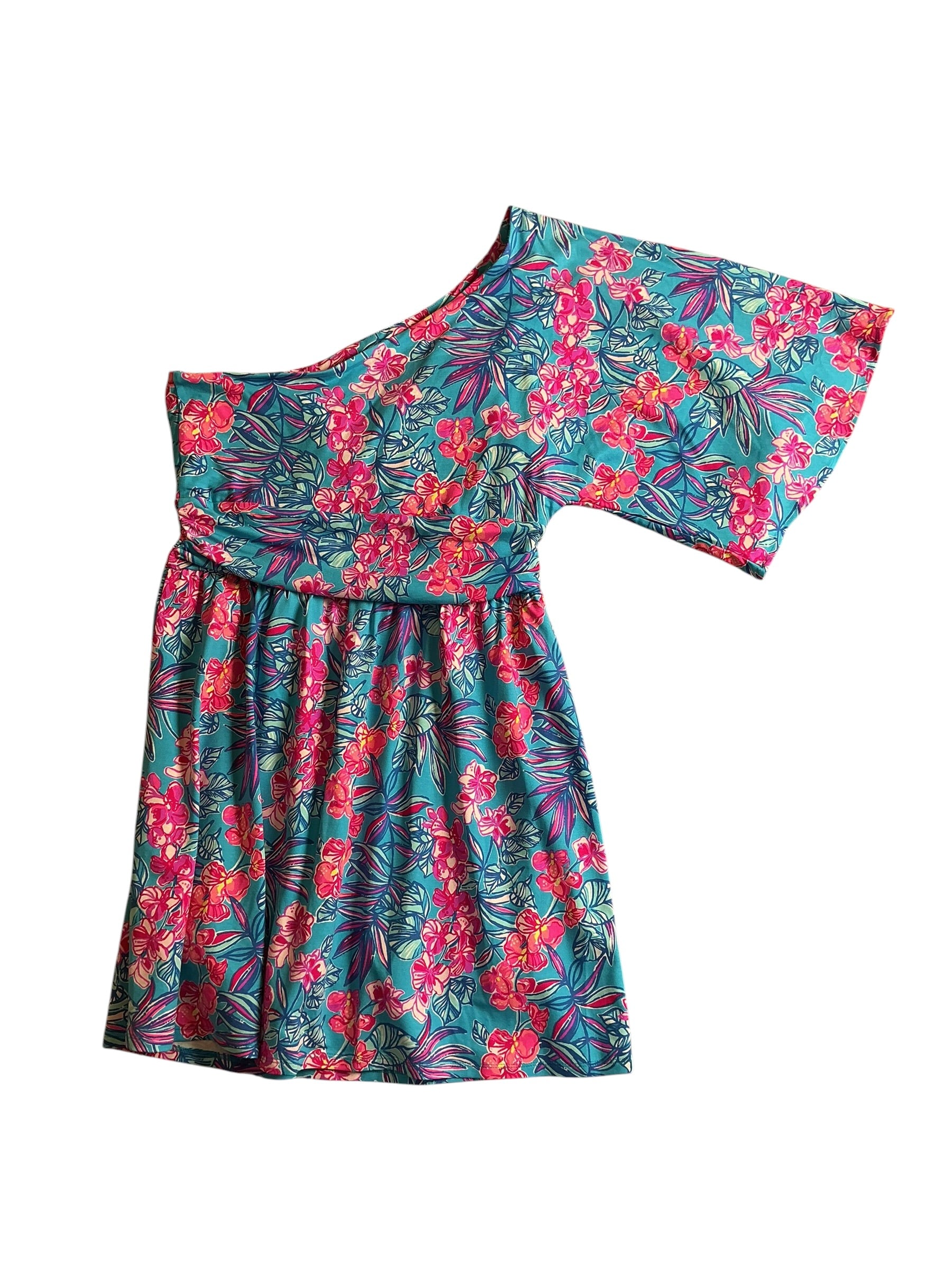 Lilly Pulitzer NWT Niki One Shoulder Romper - Cumulus Blue Orchid Oasis - Size 10
