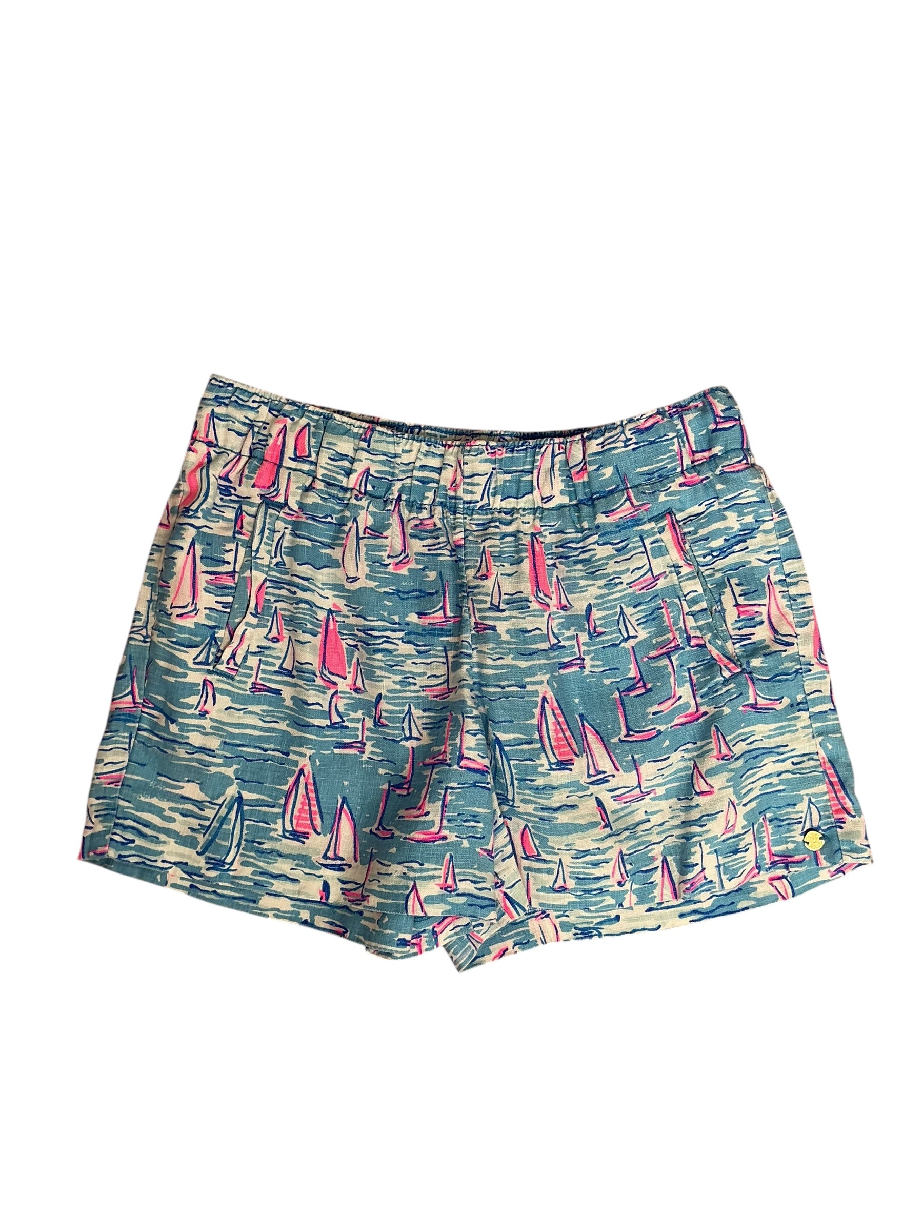 Lilly Pulitzer Lilo Short Zanzibar Blue Boatylicious - Size S