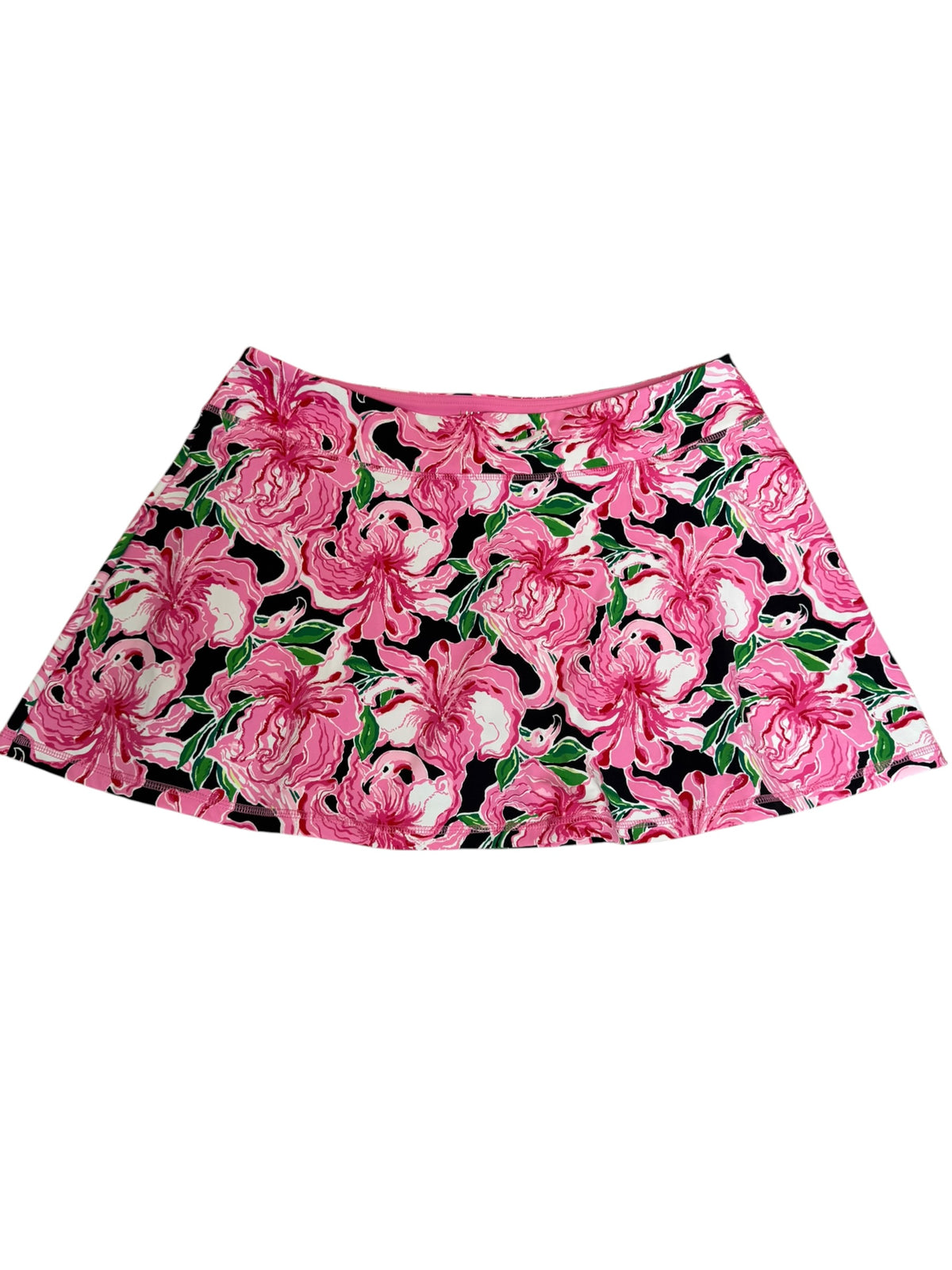 Lilly Pulitzer UPF 50+ Luxletic Aila Skort Onyx Party All The Time - Size XL