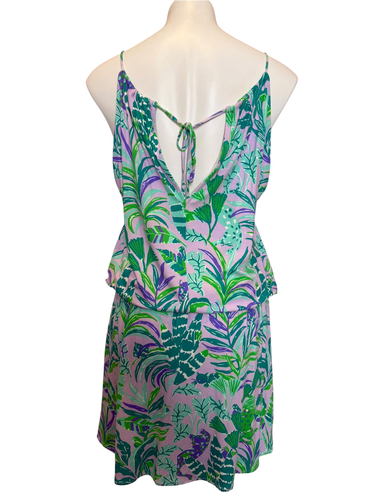 Lilly Pulitzer Gianni Skort Romper Purple Iris On The Chase - Size L