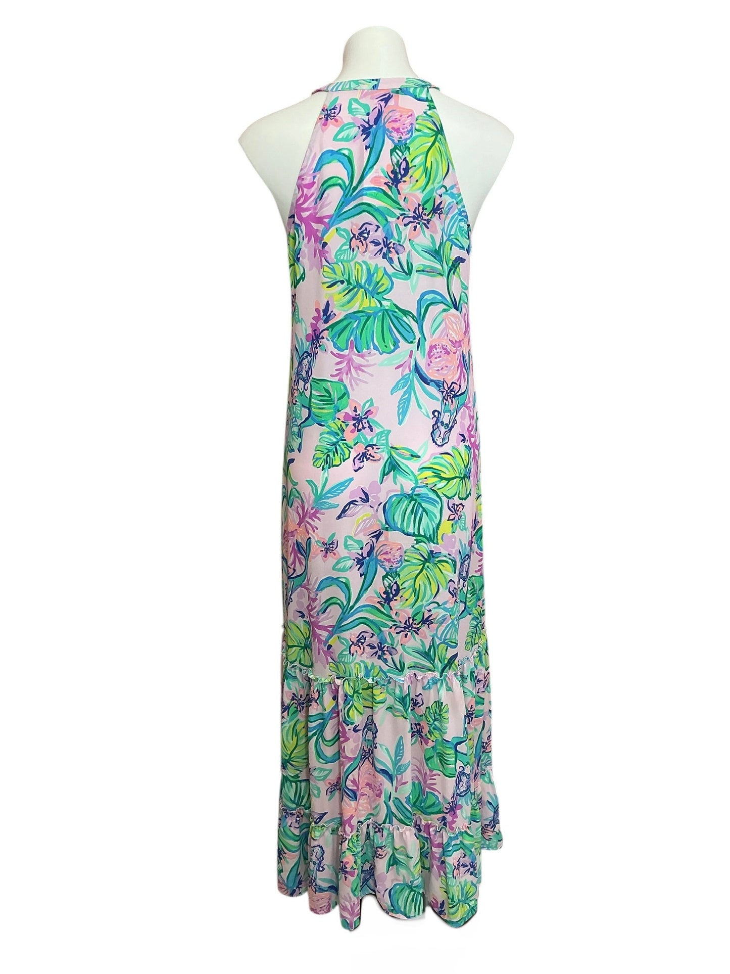 Lilly Pulitzer Luliana Maxi Dress Amethyst Tint Mermaid In The Shade - Size S
