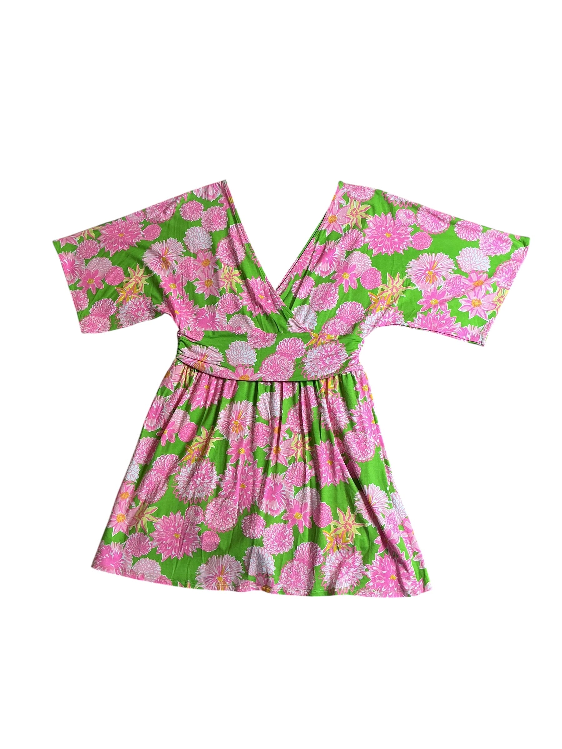 Lilly Pulitzer Parigi Knit Skort Romper - Multi Seaside Garden - Size L