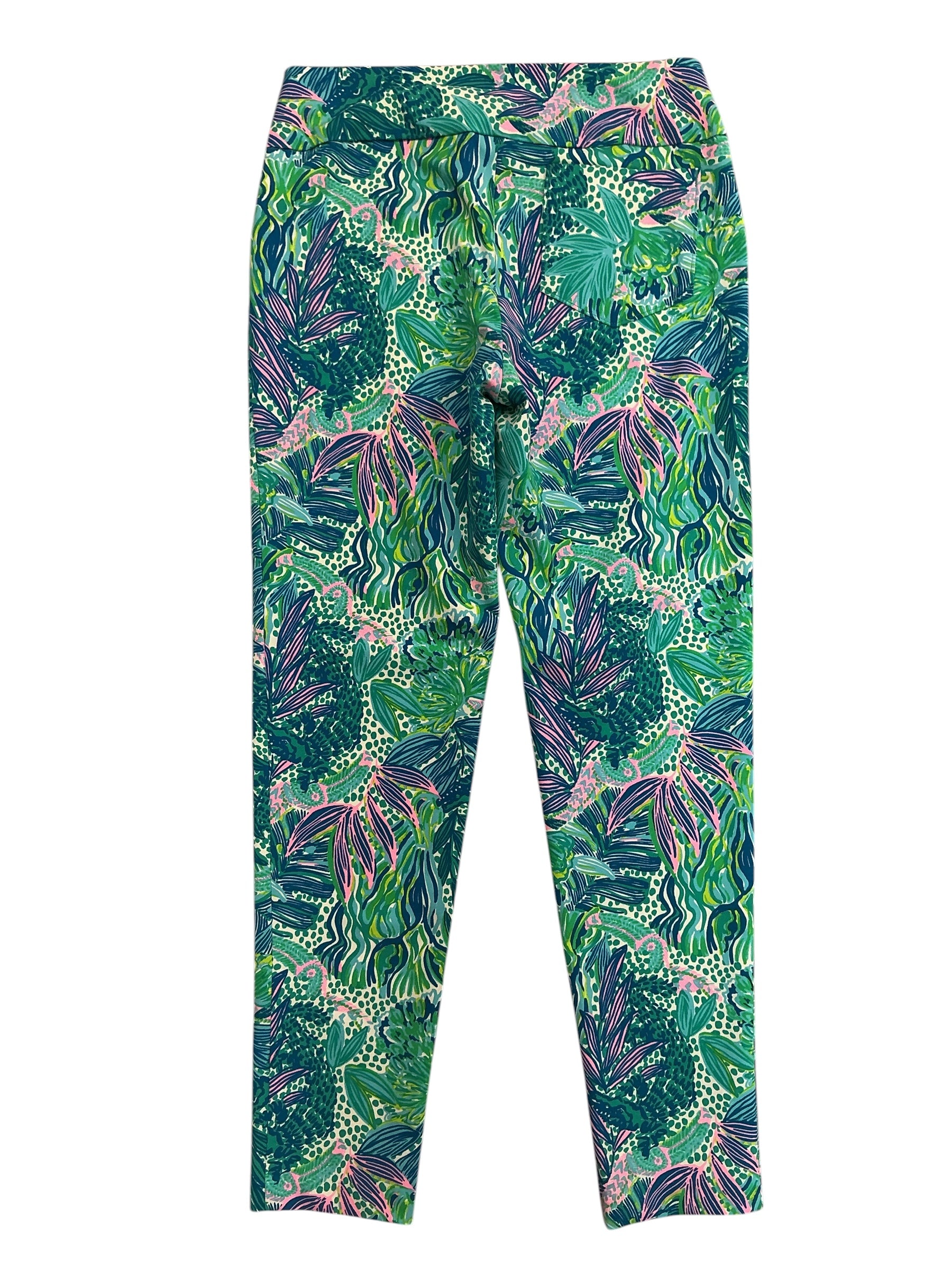 Lilly Pulitzer Luxletic UPF 50+ Corso Pants Multi Sunshine Jungle Golf - Size 2