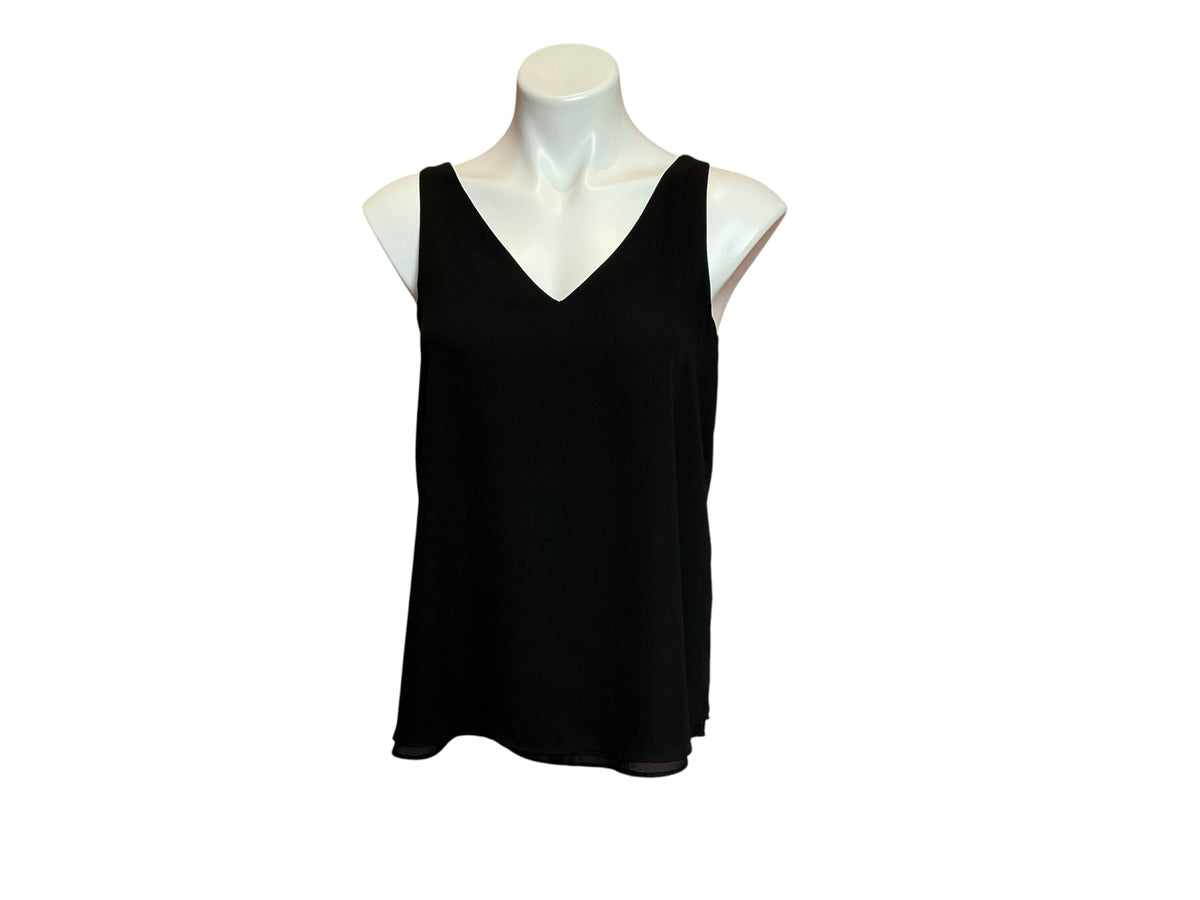 Lilly Pulitzer Florin Sleeveless V-Neck Onyx - Size XS