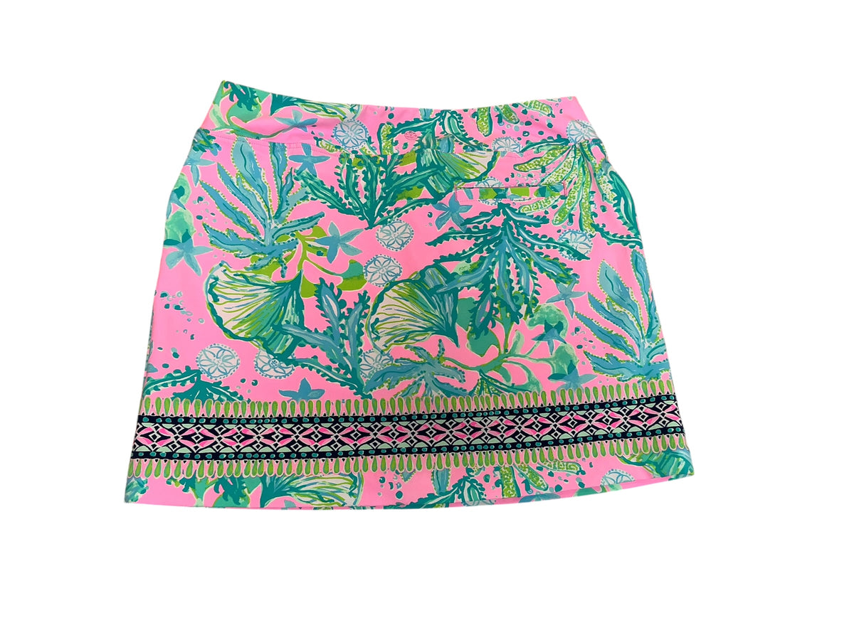 Lilly Pulitzer Luxletic Monica Skort Mandevilla Baby Hip Nautic - Size 14