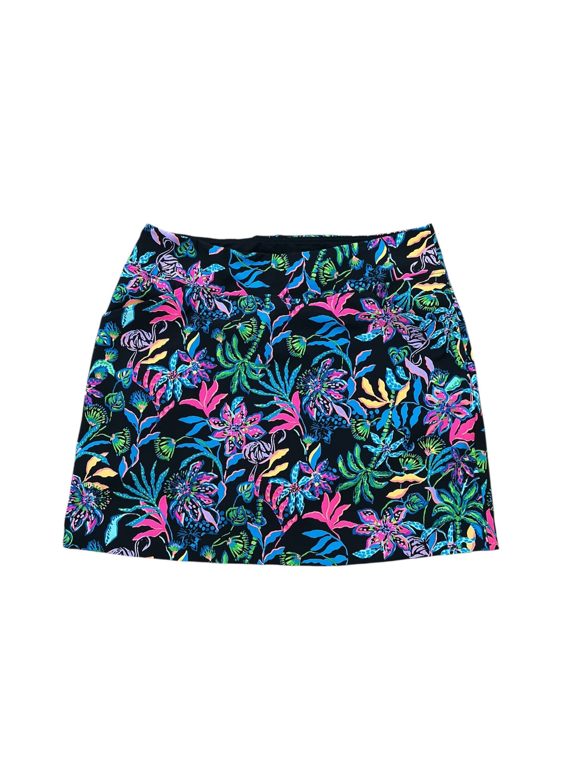 Lilly Pulitzer Luxletic Monica Skort Onyx Paradise Glow - Size 14