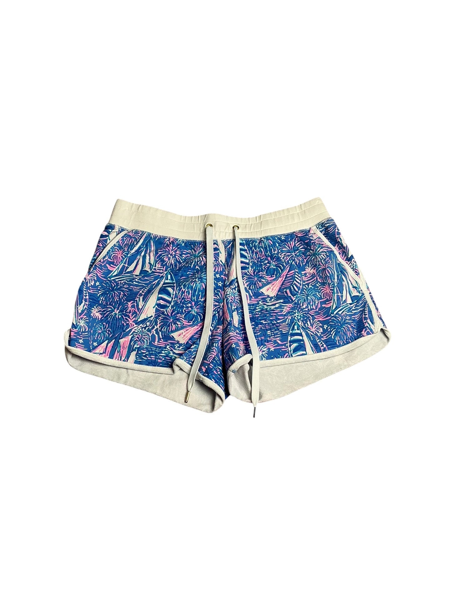 Lilly Pulitzer- Trysta Knit Short Boca Blue It’s A Sailabration Size M