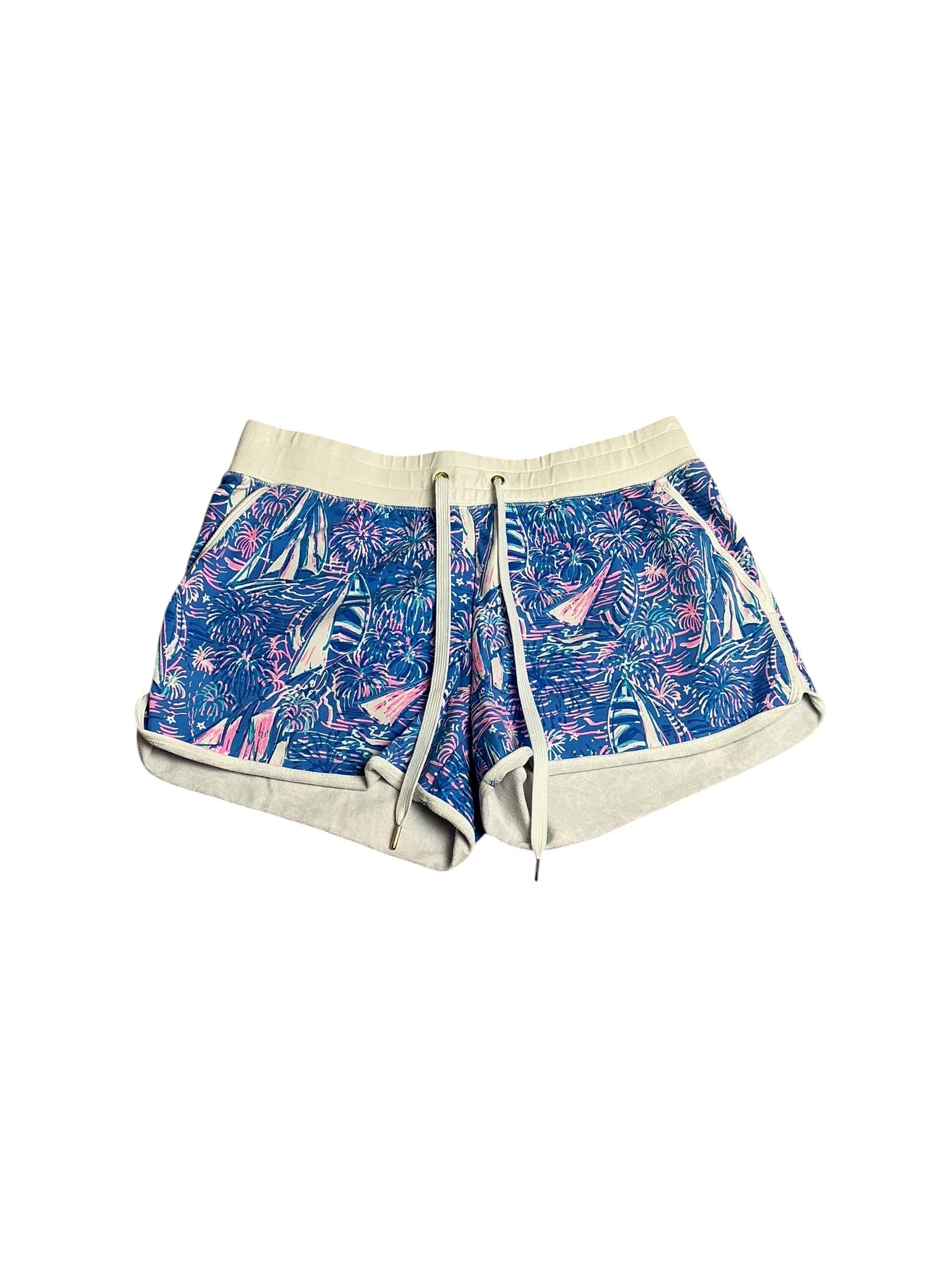 Lilly Pulitzer- Trysta Knit Short Boca Blue It’s A Sailabration Size M