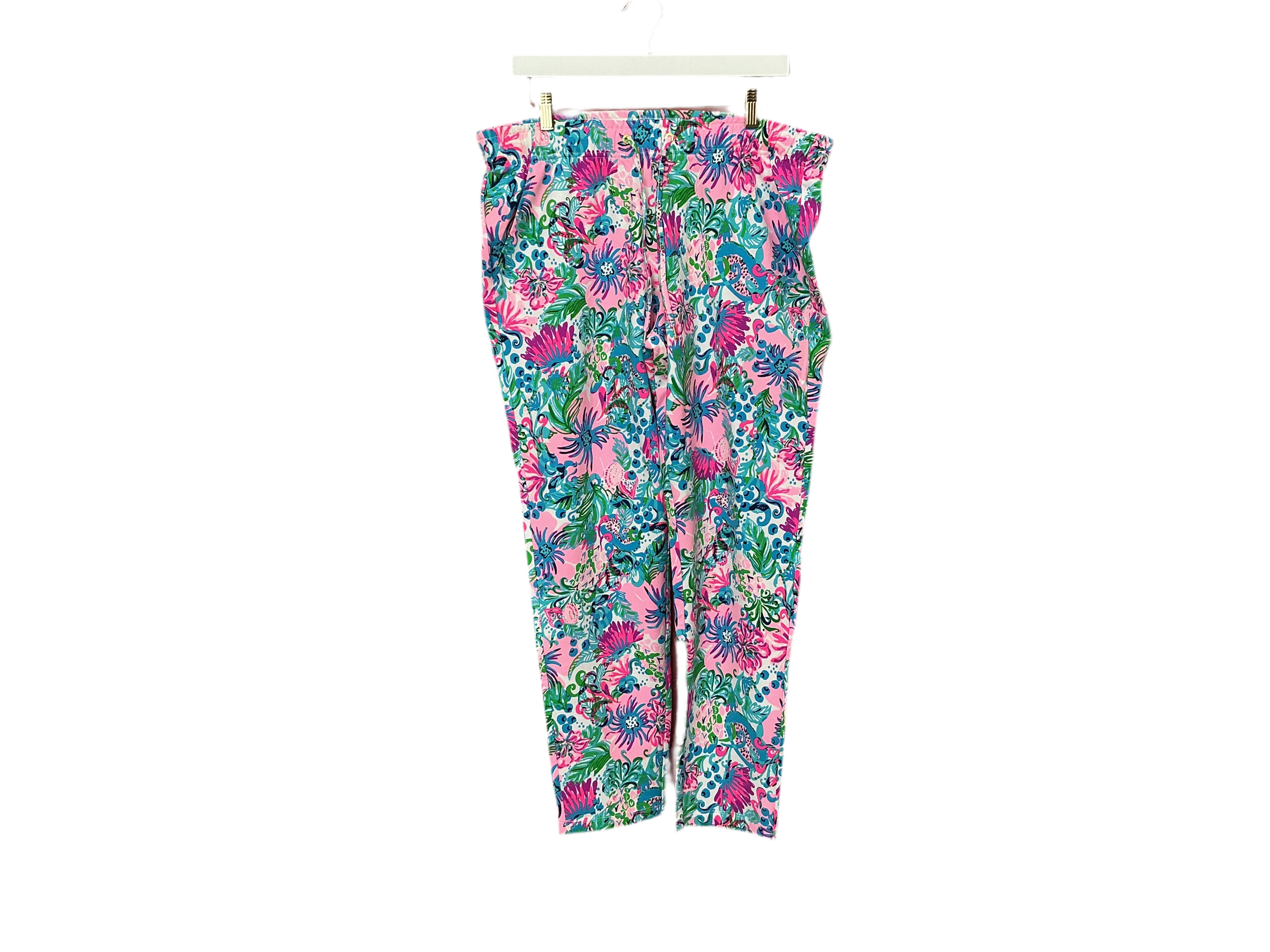 Lilly Pulitzer NWT Emora Knit Pant Mandevilla Baby Paradise Petals - Size L