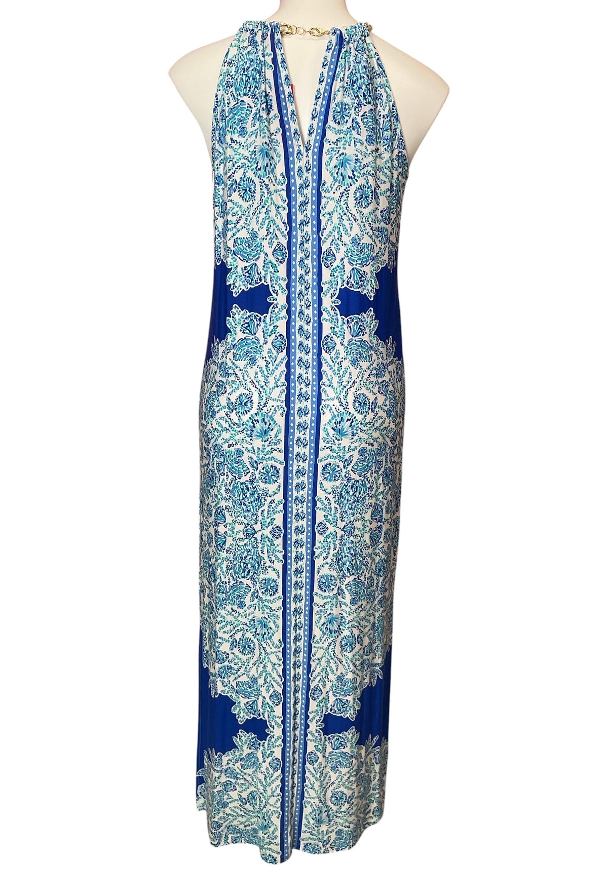 Lilly Pulitzer Bingham Midi Dress Turquoise Oasis Shell Me You Love Me - Size S