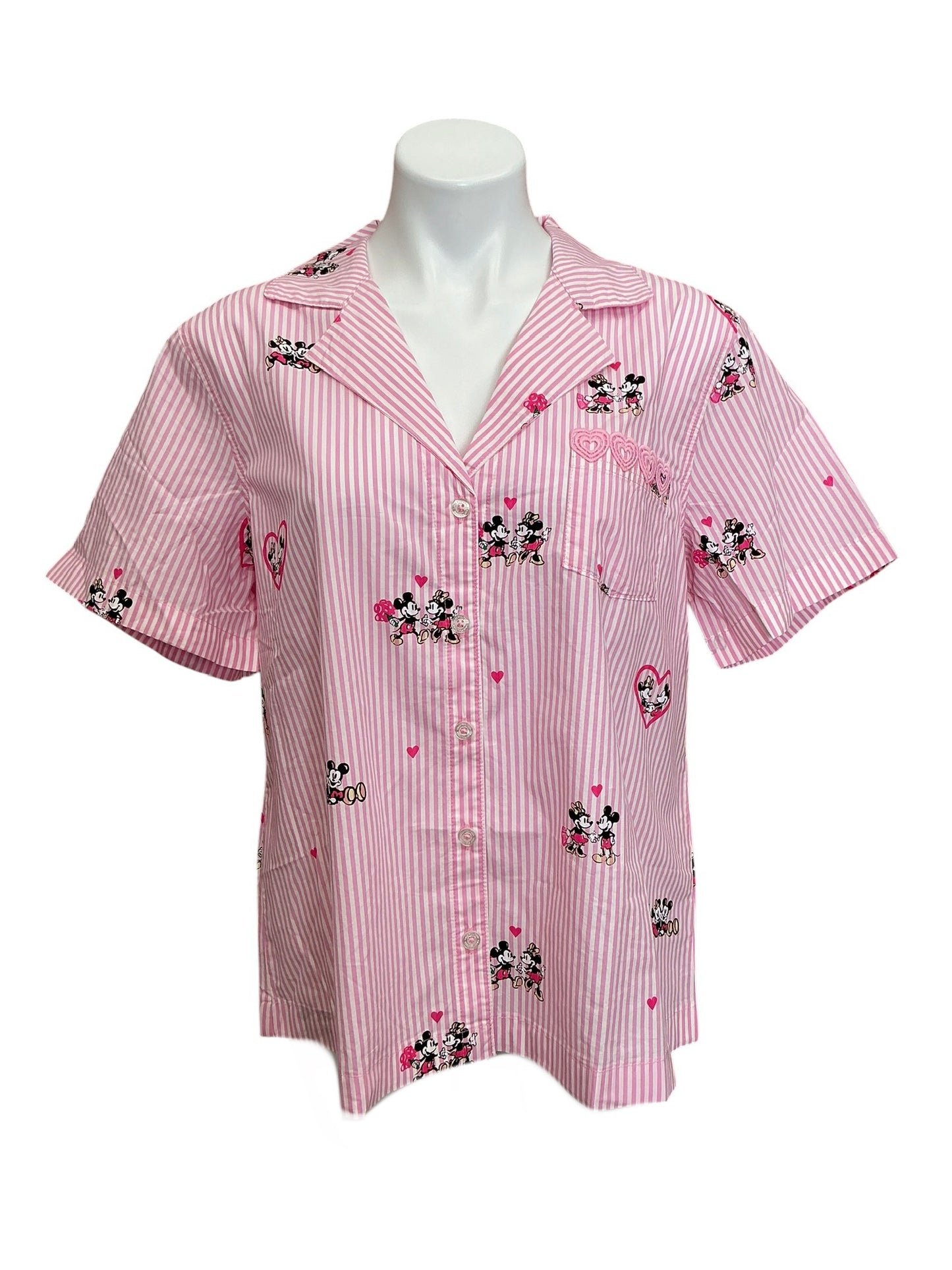 Lilly Pulitzer X Disney NWT Mari PJ Button Up Top Multi Disney Half Drop - Size L