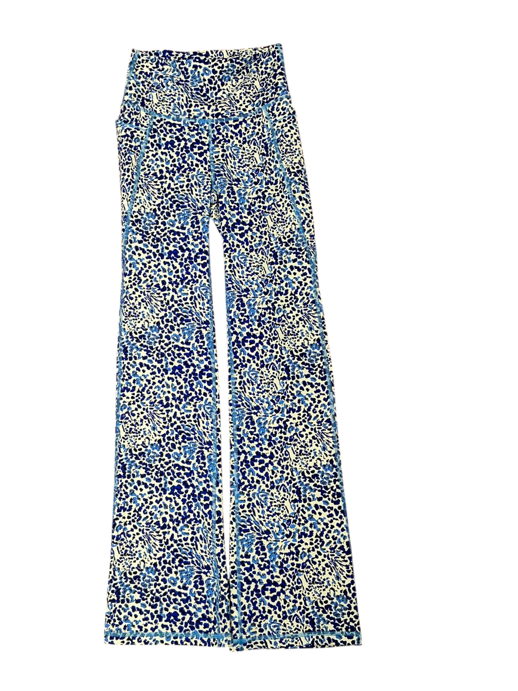 Lilly Pulitzer UPF 50+ Luxletic Carpe Vita Flare Legging - Resort White Twisted Up - Size S