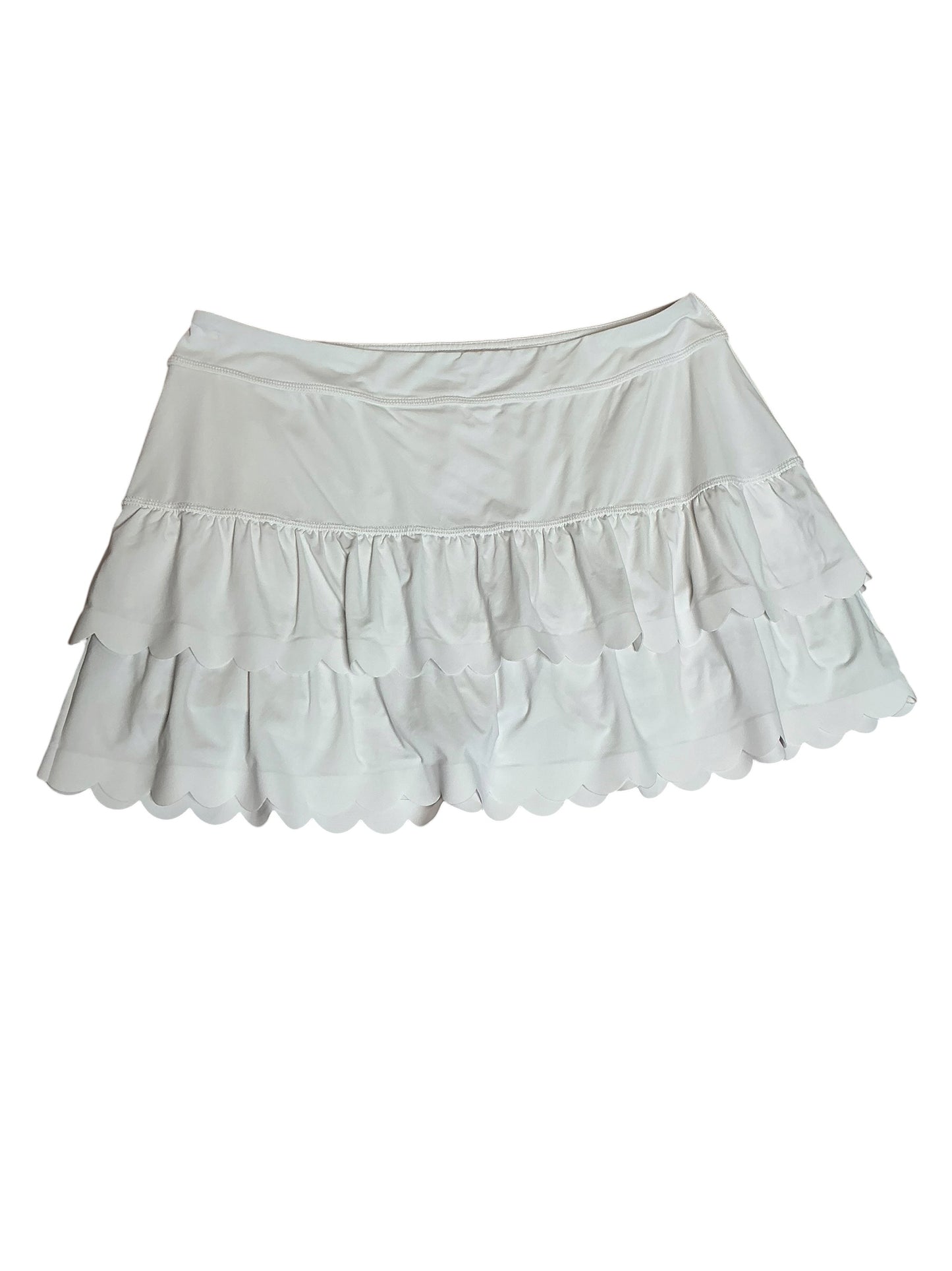 Lilly Pulitzer UPF 50+ Luxletic Miesha Scallop Skort Resort White - Size XL