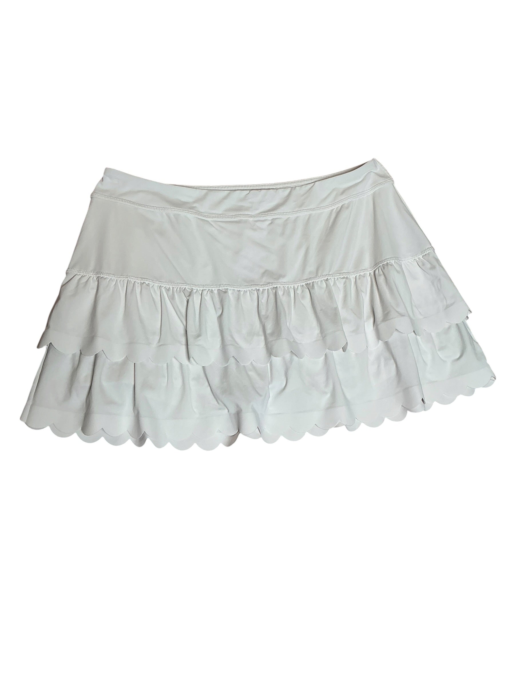 Lilly Pulitzer UPF 50+ Luxletic Miesha Scallop Skort Resort White - Size XL