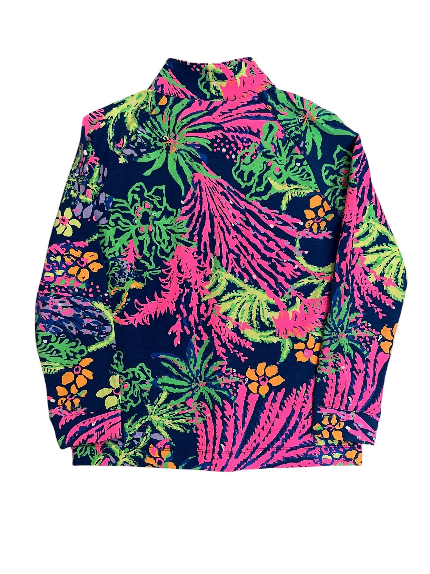 Lilly Pulitzer Kids Girls Skipper Popover Top Indigo All A Glow - Size XL 12-14