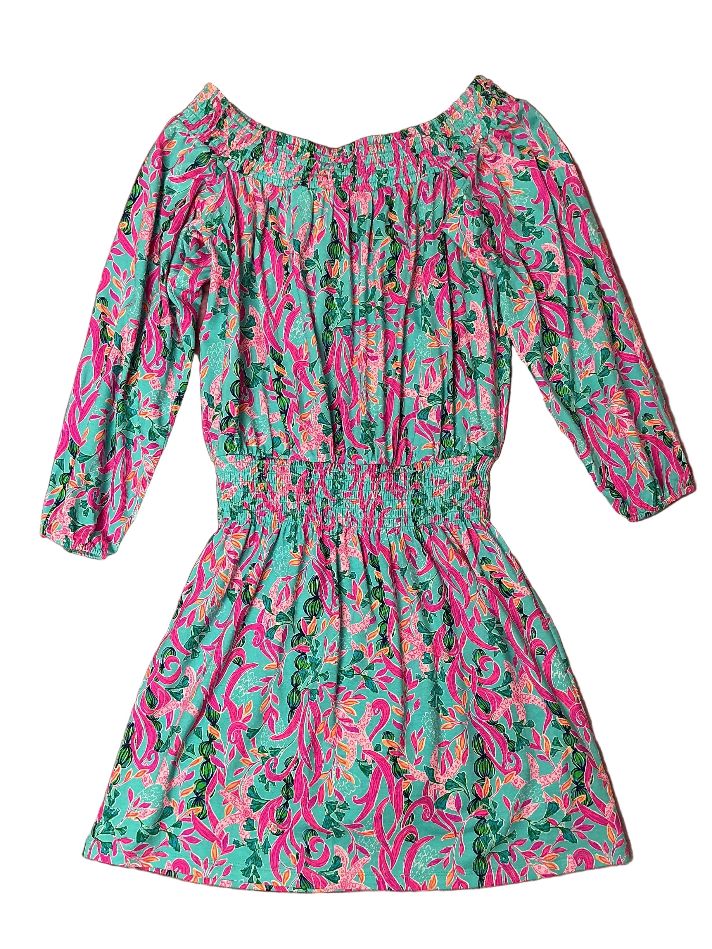 Lilly Pulitzer NWT - Cayla Off The Shoulder - Multi Seaweed Samba - Size XS