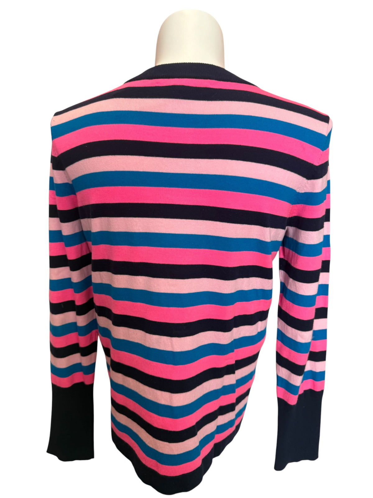 Lilly Pulitzer Morgan Sweater True Navy Tropical Stripe - Size L