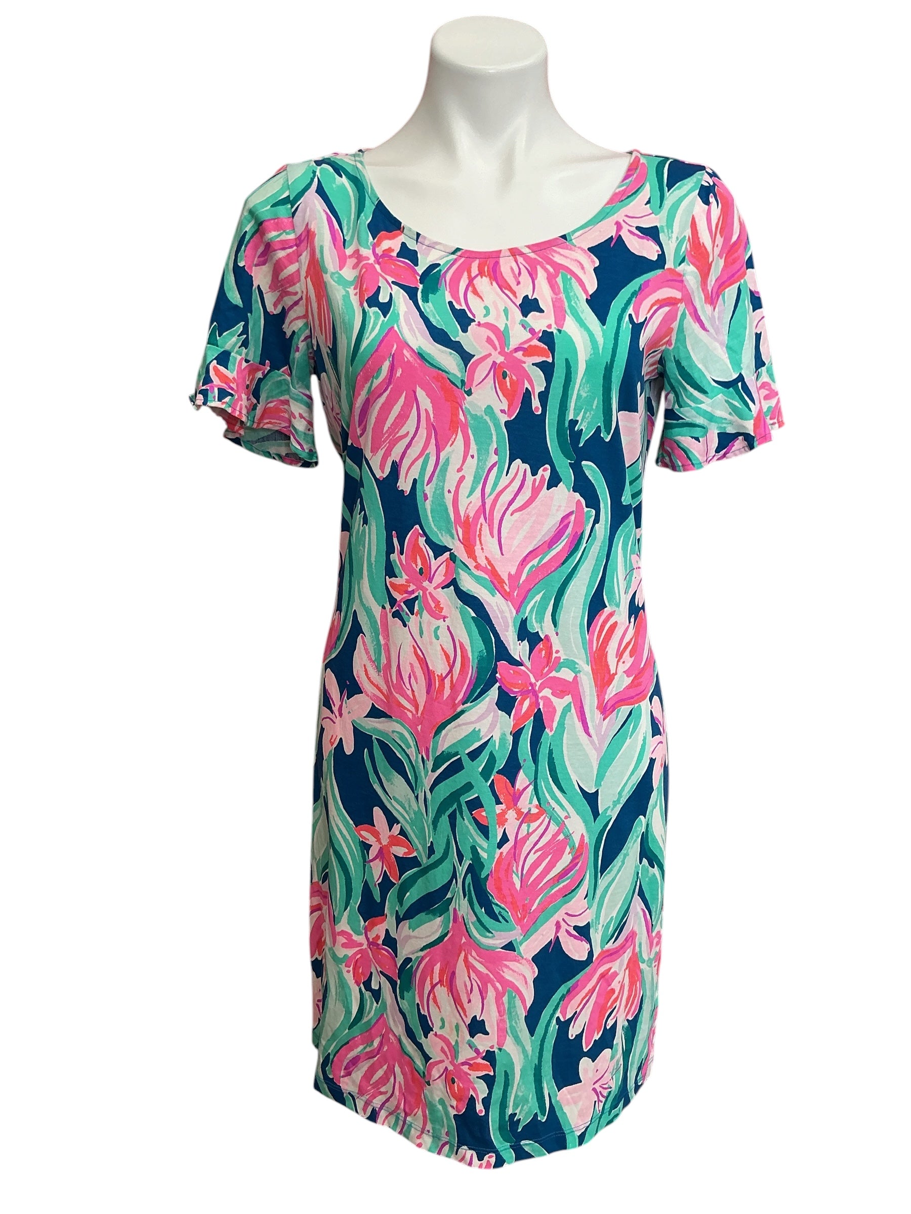 Lilly Pulitzer Mellorie Dress Mr Peacock Dream A Little Dream - Size M