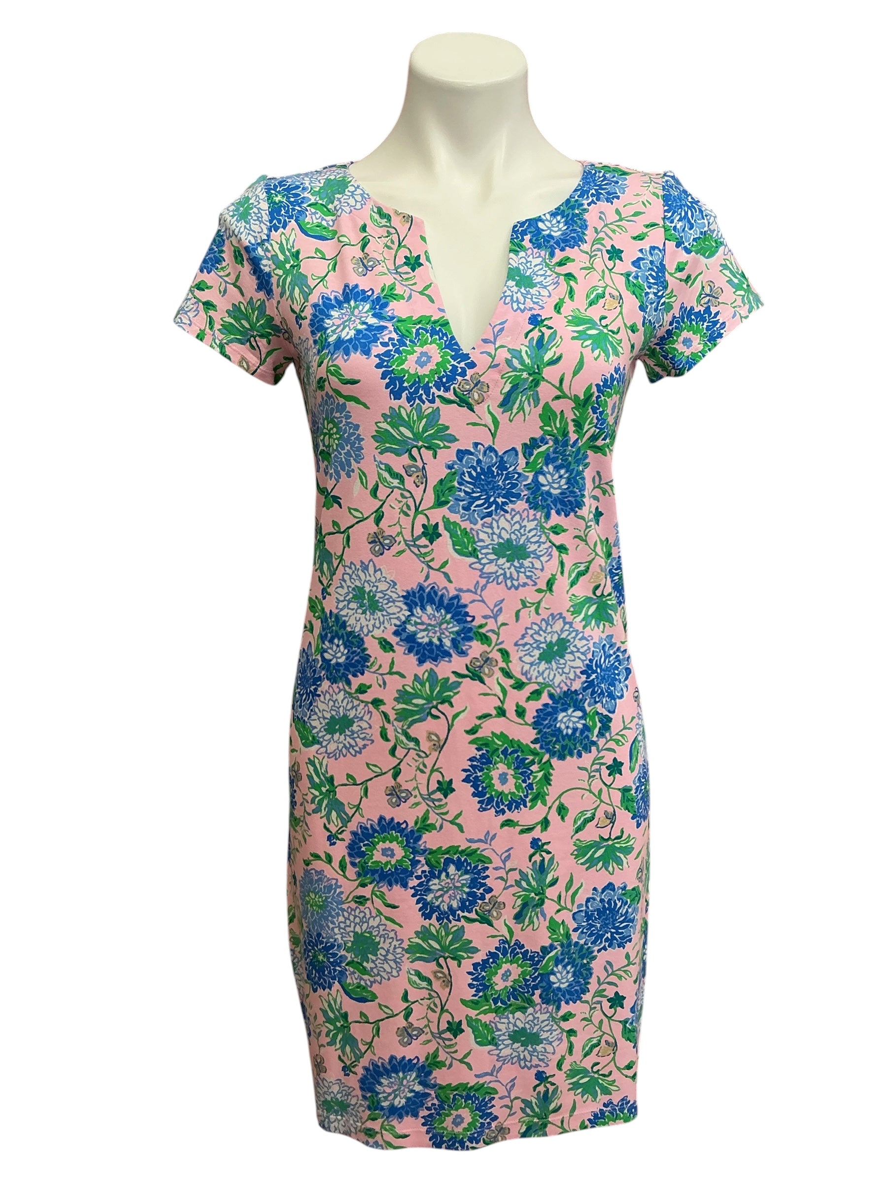 Lilly Pulitzer NWT UPF 50+ Sophiletta Short Sleeve Dress Conch Shell Pink Rumor Has It - Size S