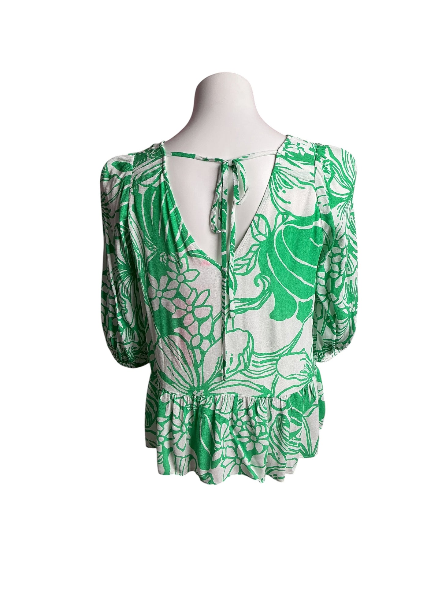 Lilly Pulitzer- NWT Aranea 3/4 Sleeve Top Spearmint Kiss My Tuli Size XS