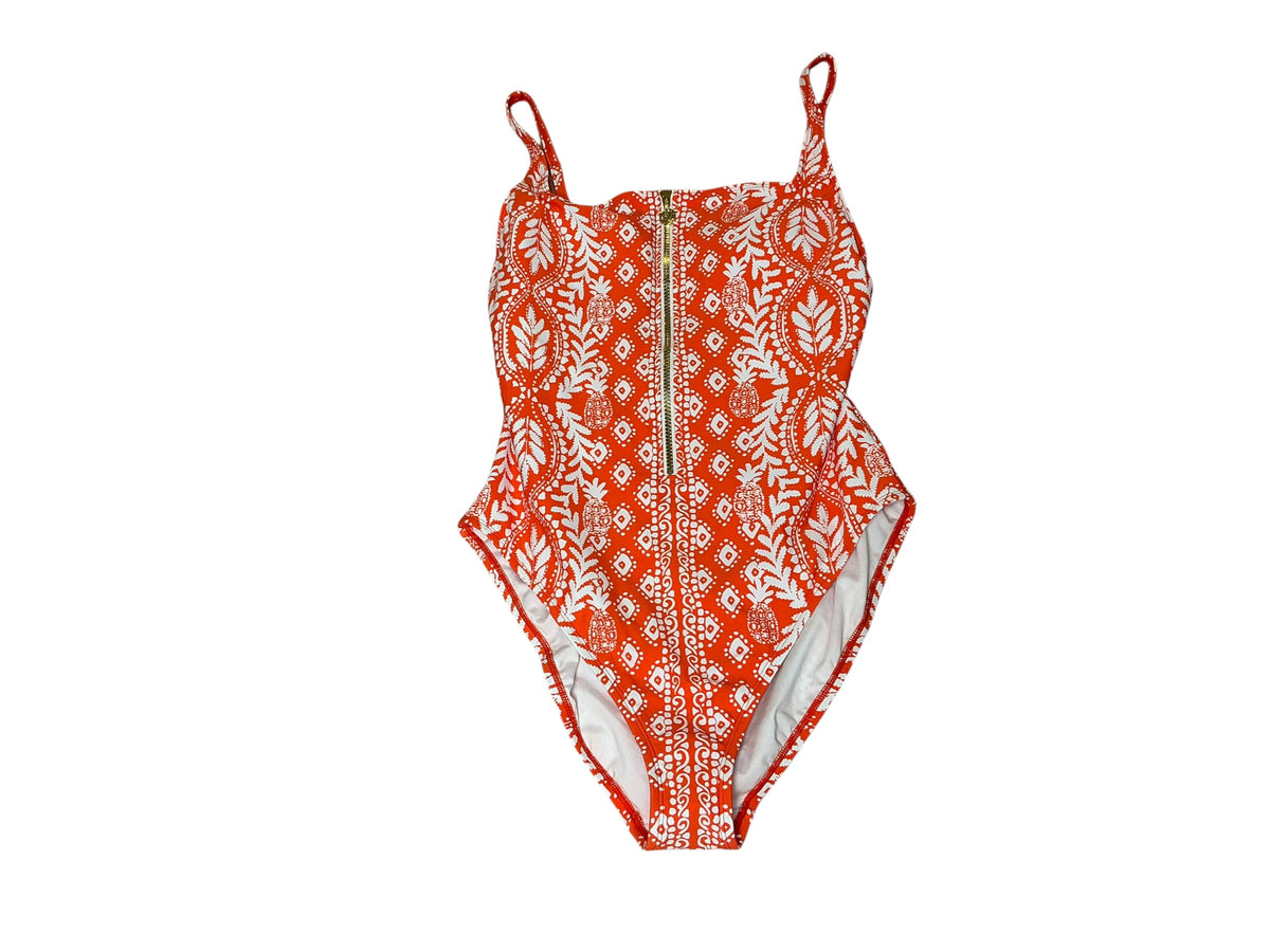 Lilly Pulitzer NWT Emil One Piece Flamingo Feather Harbor View Engineered - Size 16