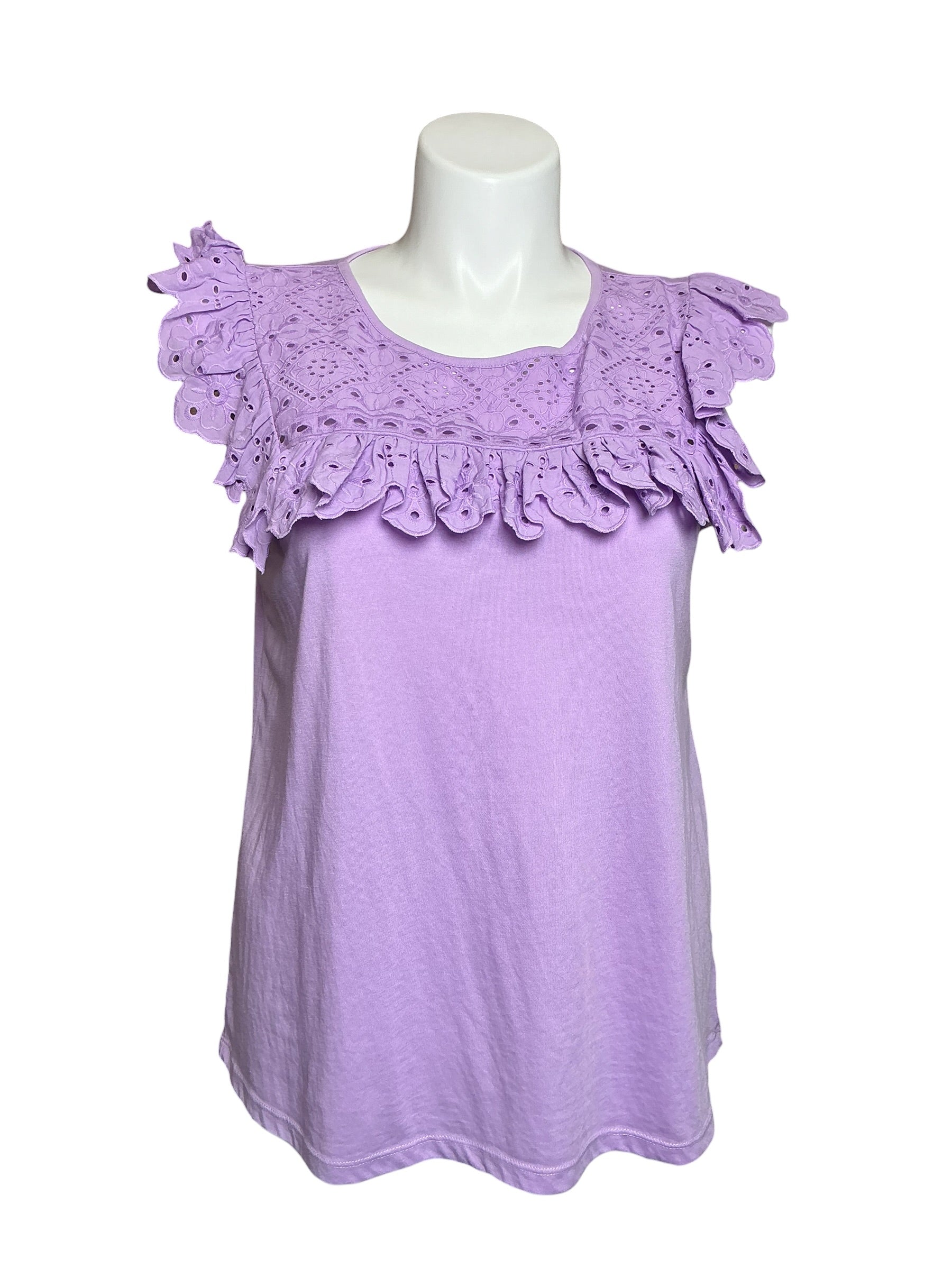 Lilly Pulitzer Bev Top - Purple Iris - Size L
