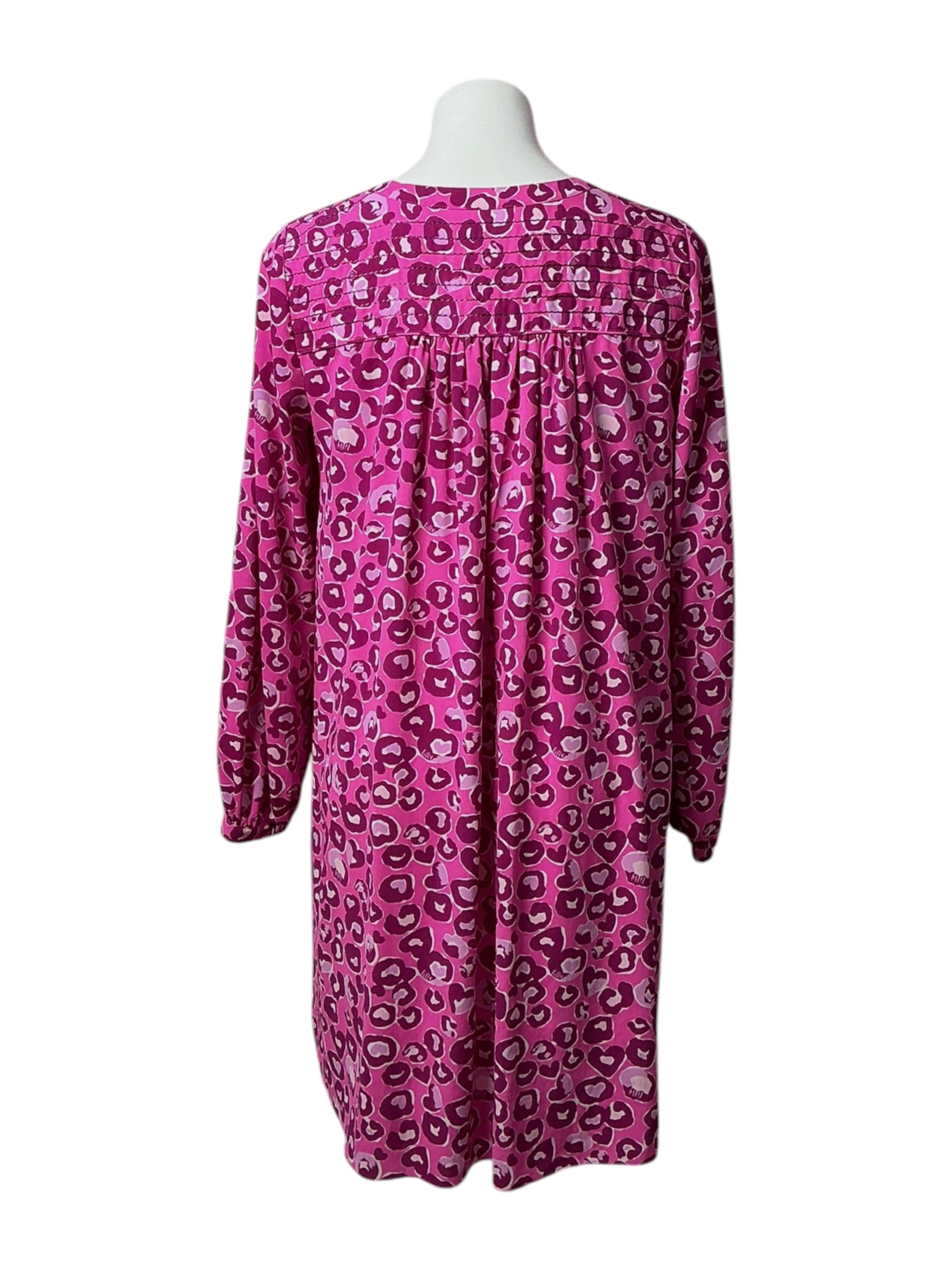 Lilly Pulitzer Brynnly Stretch Dress Mandevilla Pink Don't Be a Cheetah - Size 8