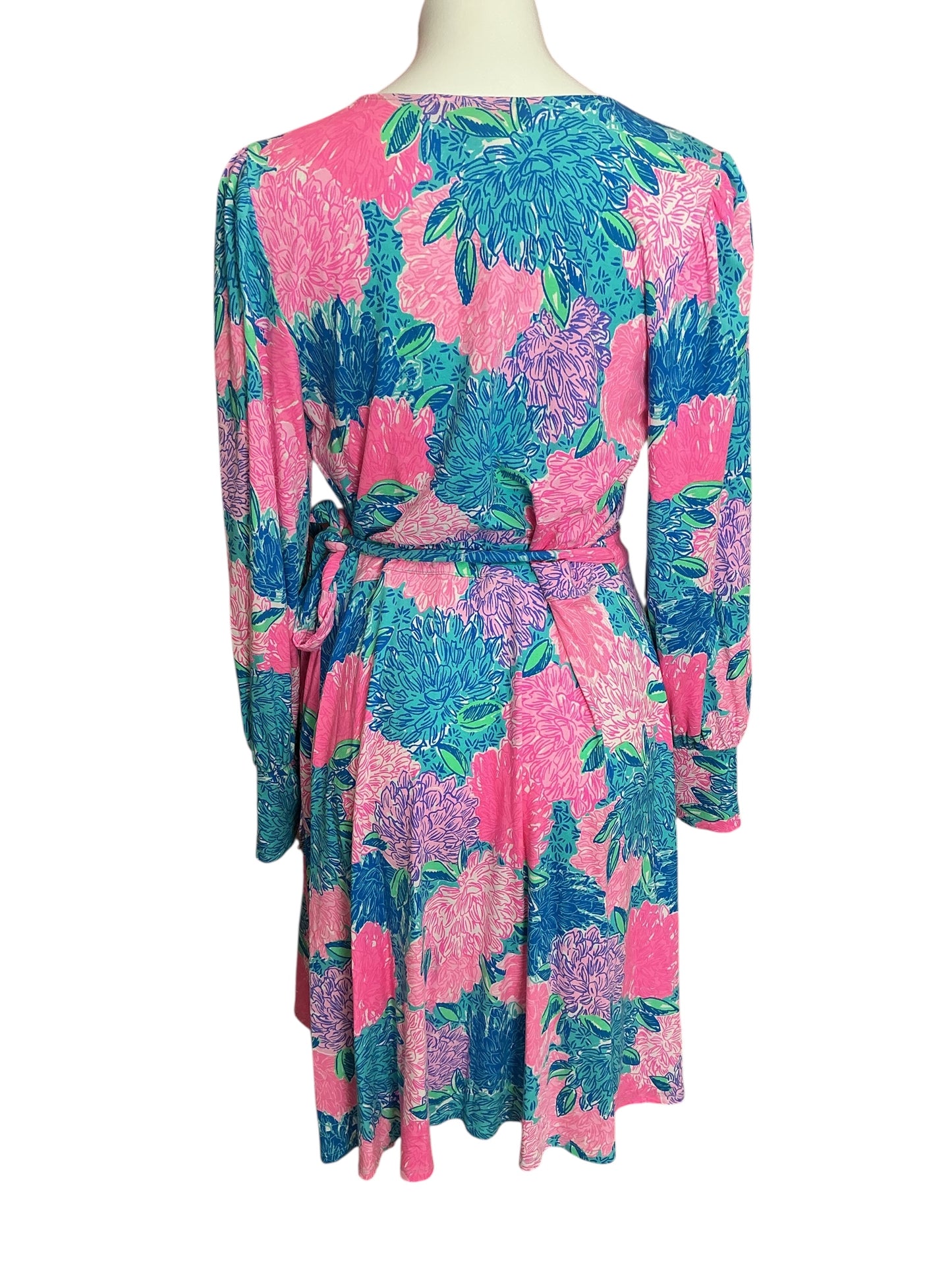 Lilly Pulitzer Rosalinda Wrap Dress Bech House Blooms - Size L