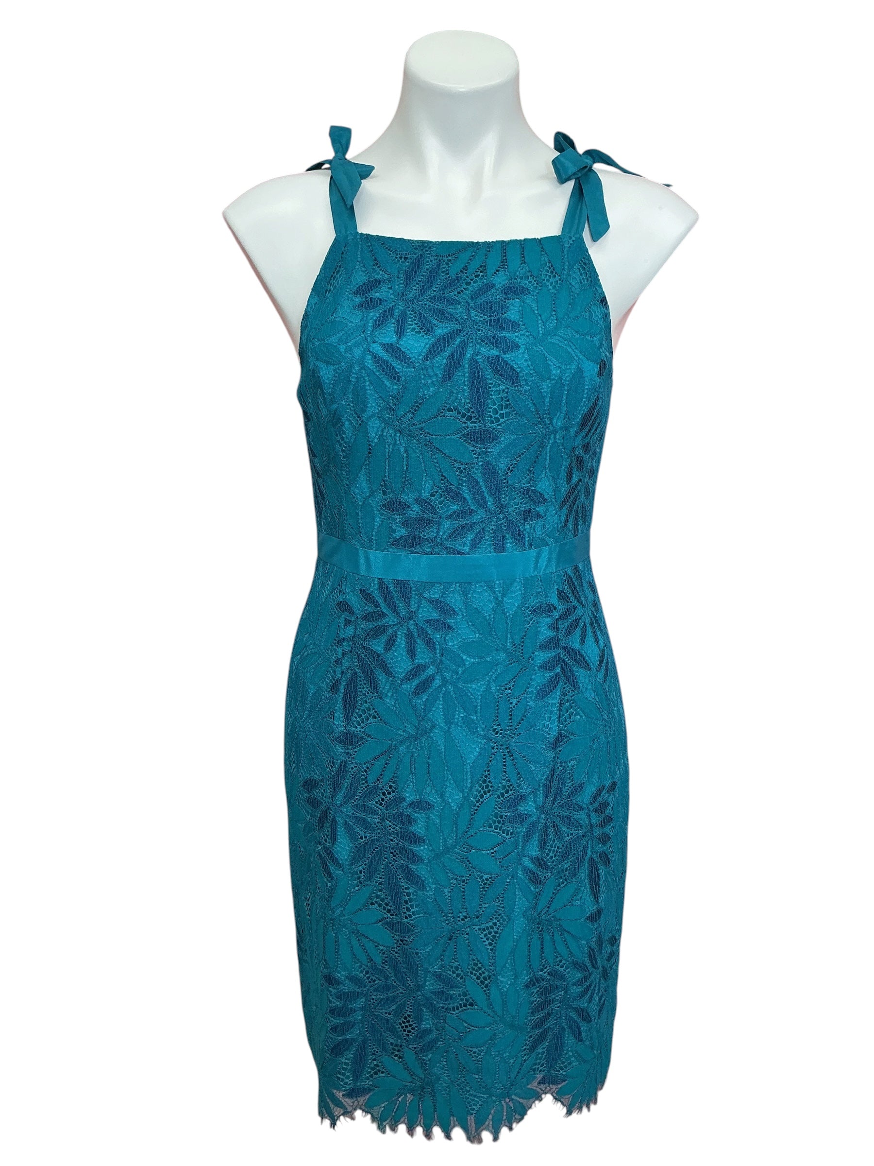 Lilly Pulitzer Kayleigh Shift Dress Tidal Wave Fern Gallery Lace - Size 6